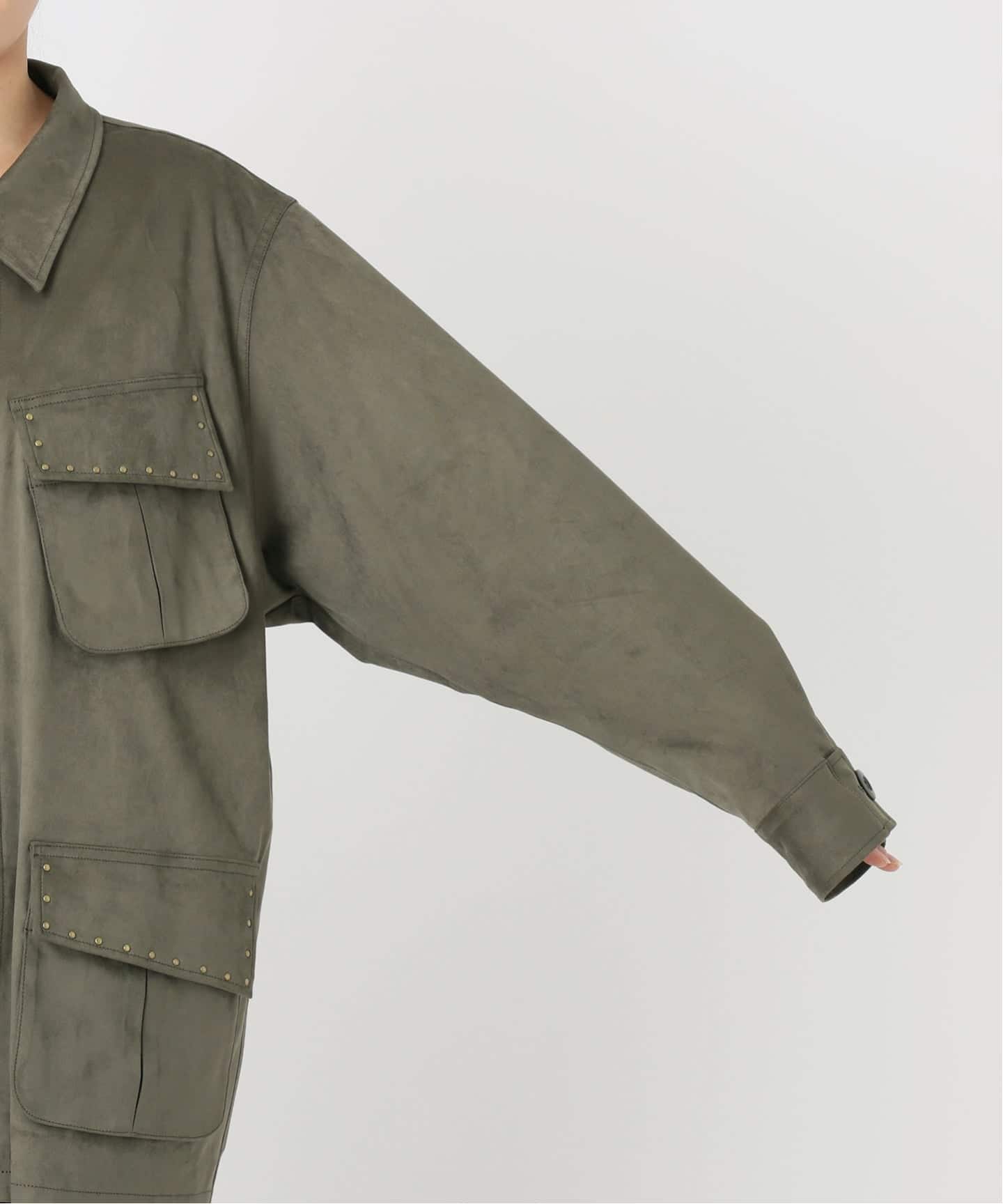 ARCHIVE STANCE/アーカイブスタンス】fake suede military Jacket