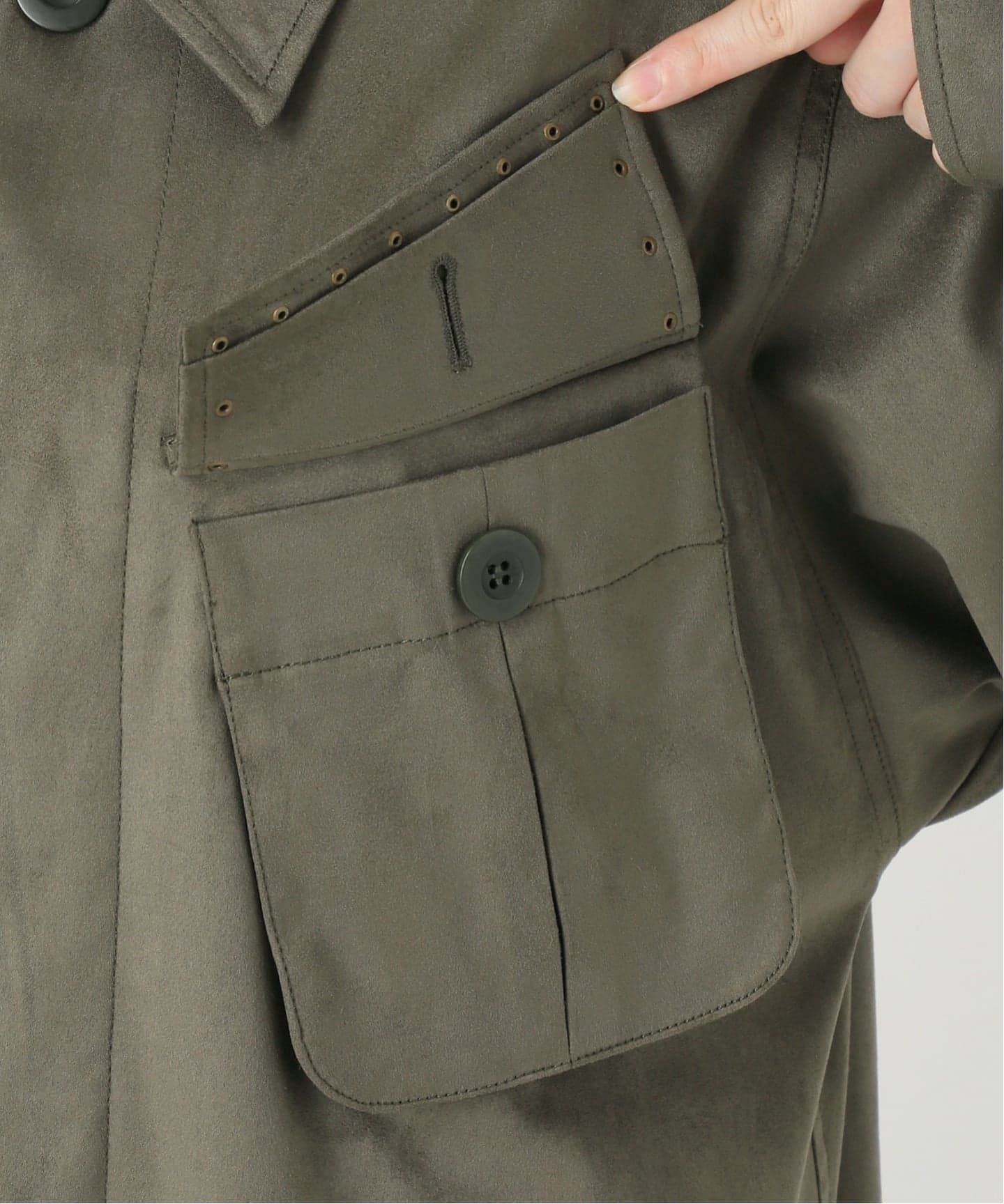 ARCHIVE STANCE/アーカイブスタンス】fake suede military Jacket