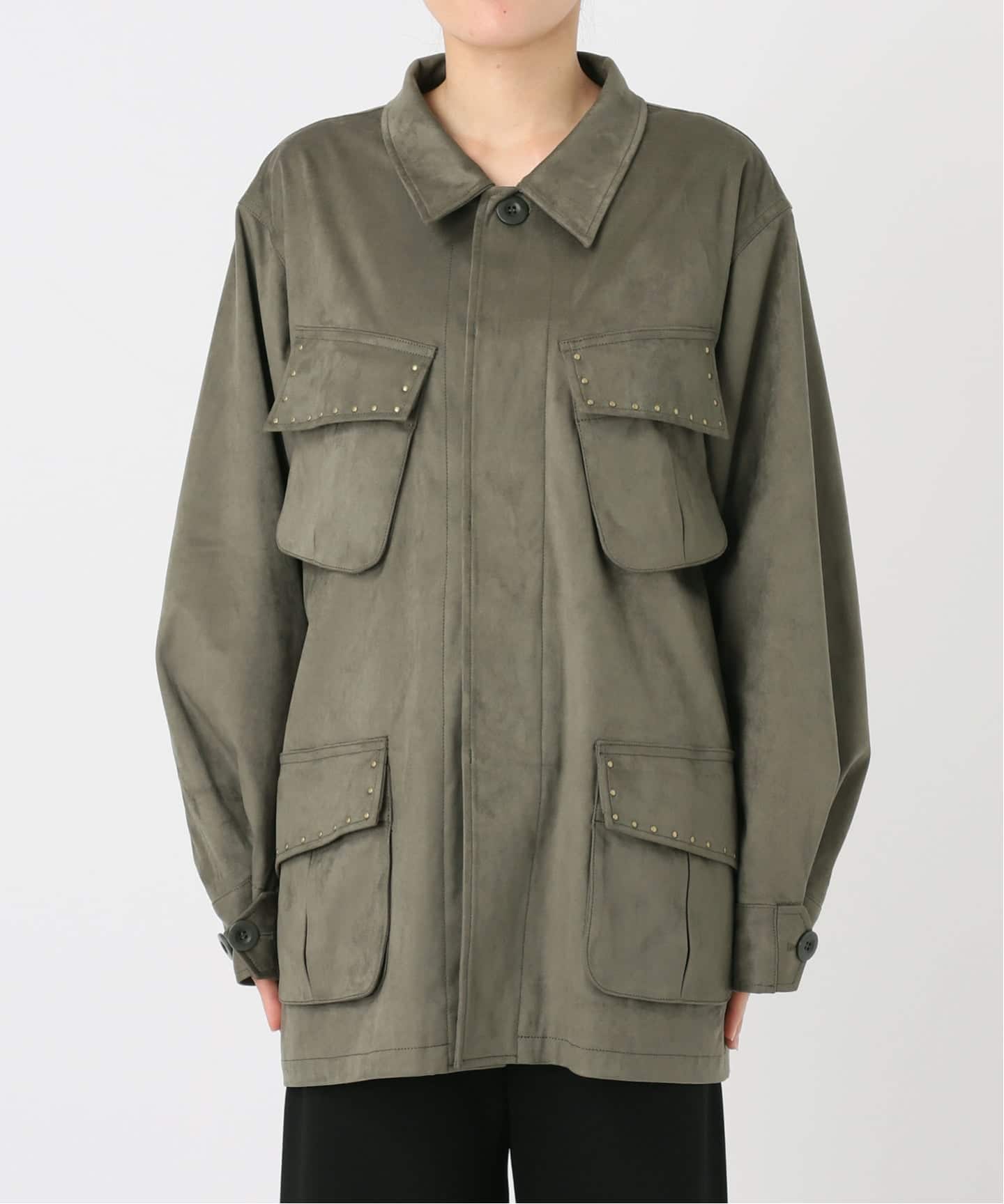 ARCHIVE STANCE/アーカイブスタンス】fake suede military Jacket