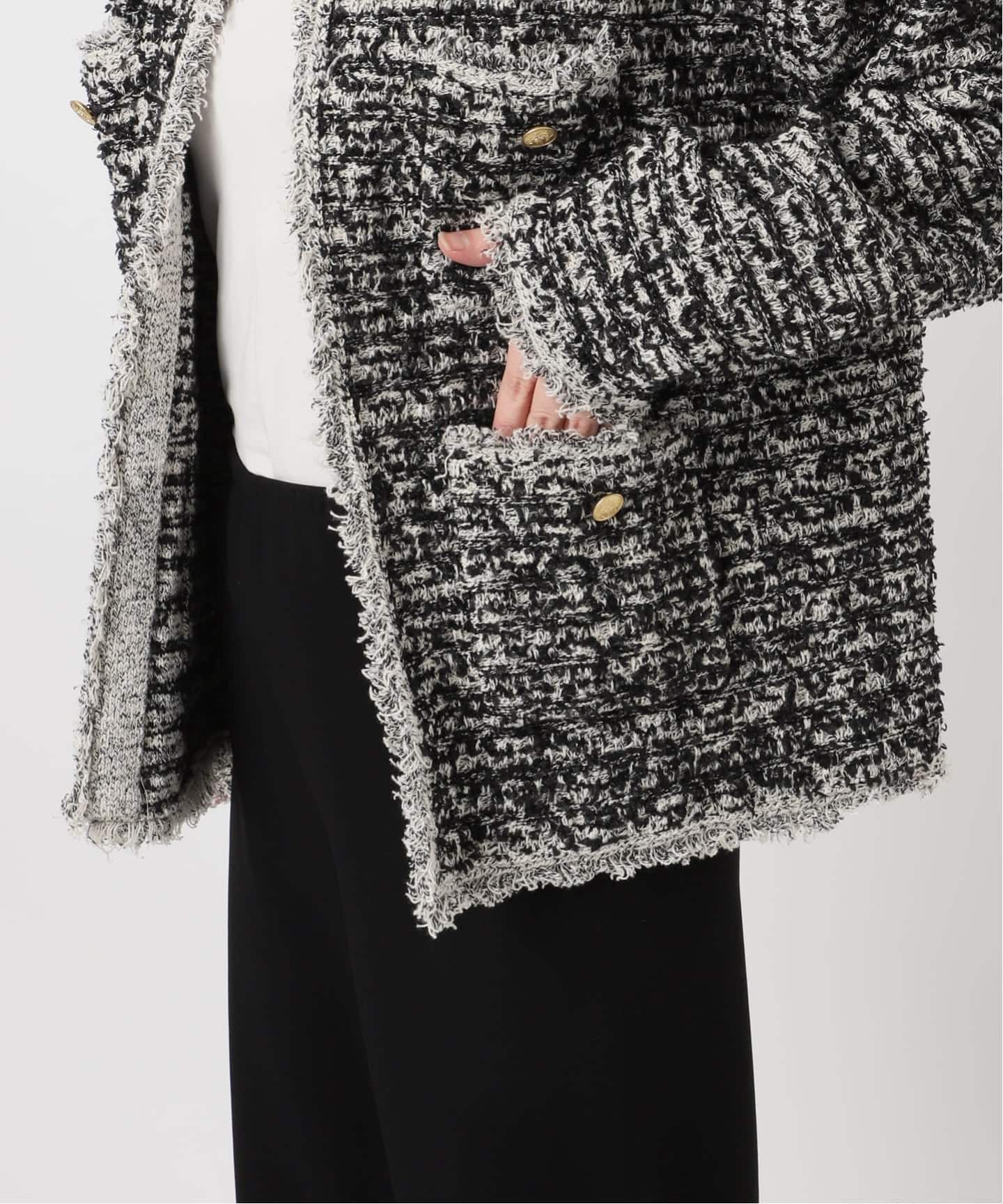 ARCHIVE STANCE/アーカイブスタンス】別注no-collar knit Jacket