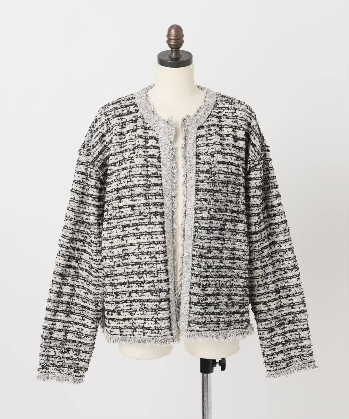 ARCHIVE STANCE/アーカイブスタンス】別注no-collar knit Jacket