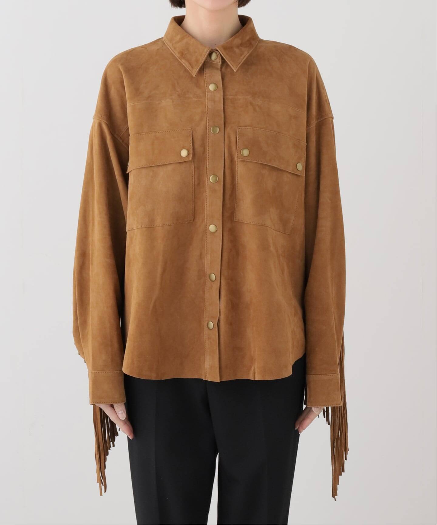 ONE TEASPOON / ワンティースプーン】FRINGED SEUDE JACKET（その他