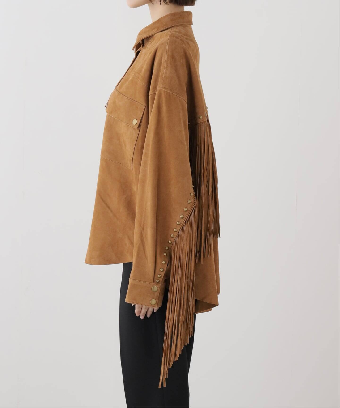 ONE TEASPOON / ワンティースプーン】FRINGED SEUDE JACKET（その他