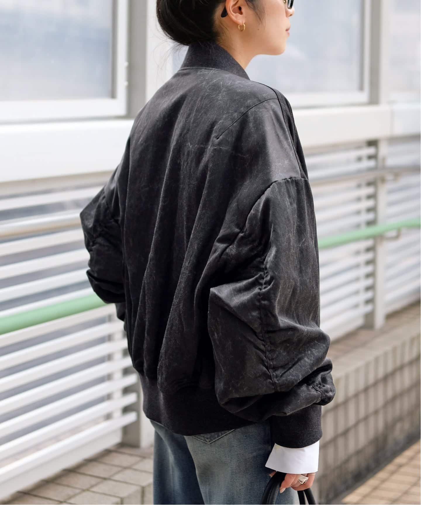 PROVOKE/プロヴォーク】pigment short MA-1 BLACK（MA-1）｜AP STUDIO