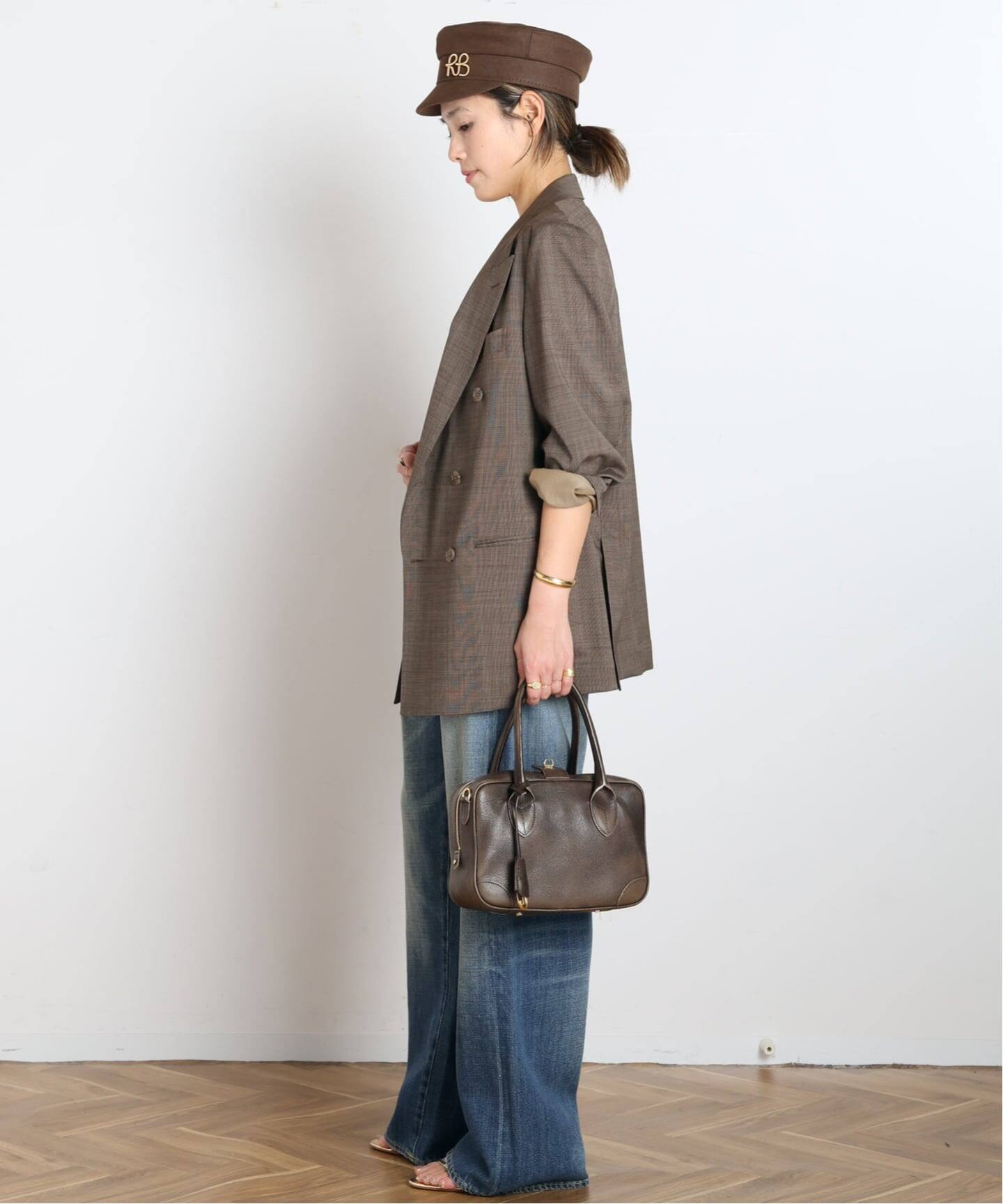 【COUTURE D’ADAM/クチュールドアダム】 BROWN UNIVERC COUTURE D'ADAM/クチュールドアダム】別注Brown Blazer Jacket