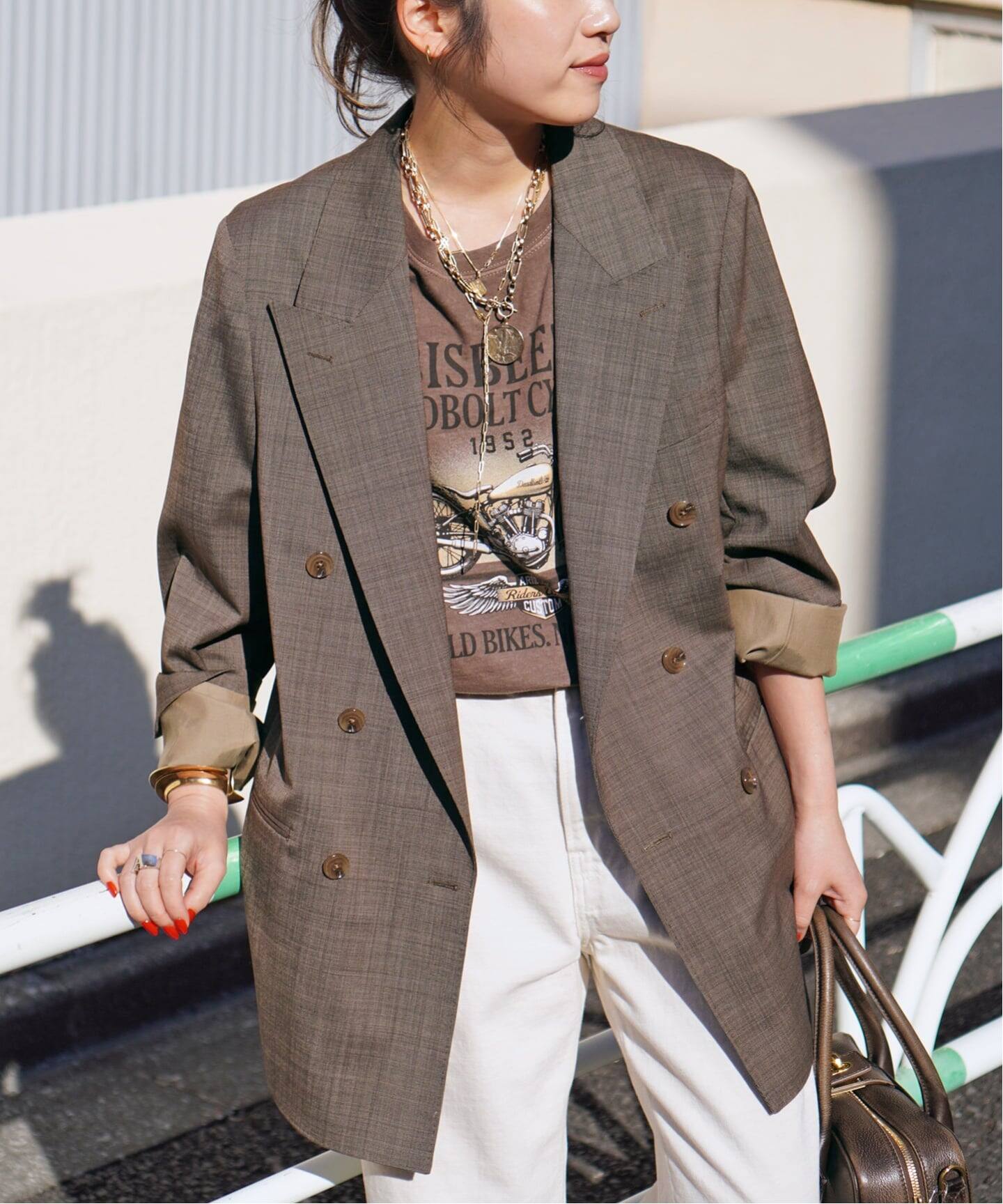 COUTURE D'ADAM/クチュールドアダム】別注Brown Blazer Jacket