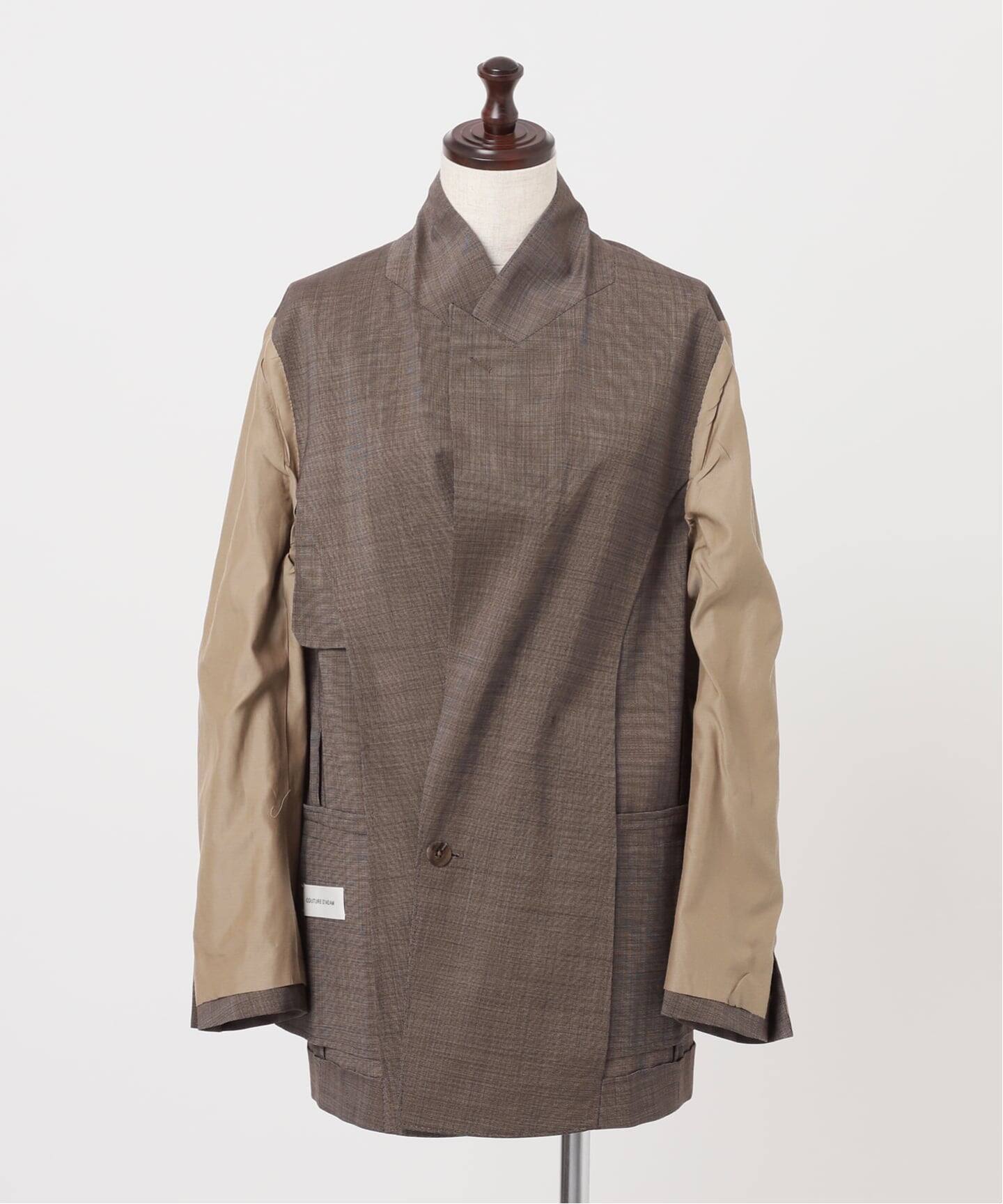 【COUTURE D’ADAM/クチュールドアダム】 BROWN UNIVERC COUTURE D'ADAM/クチュールドアダム】別注Brown Blazer Jacket