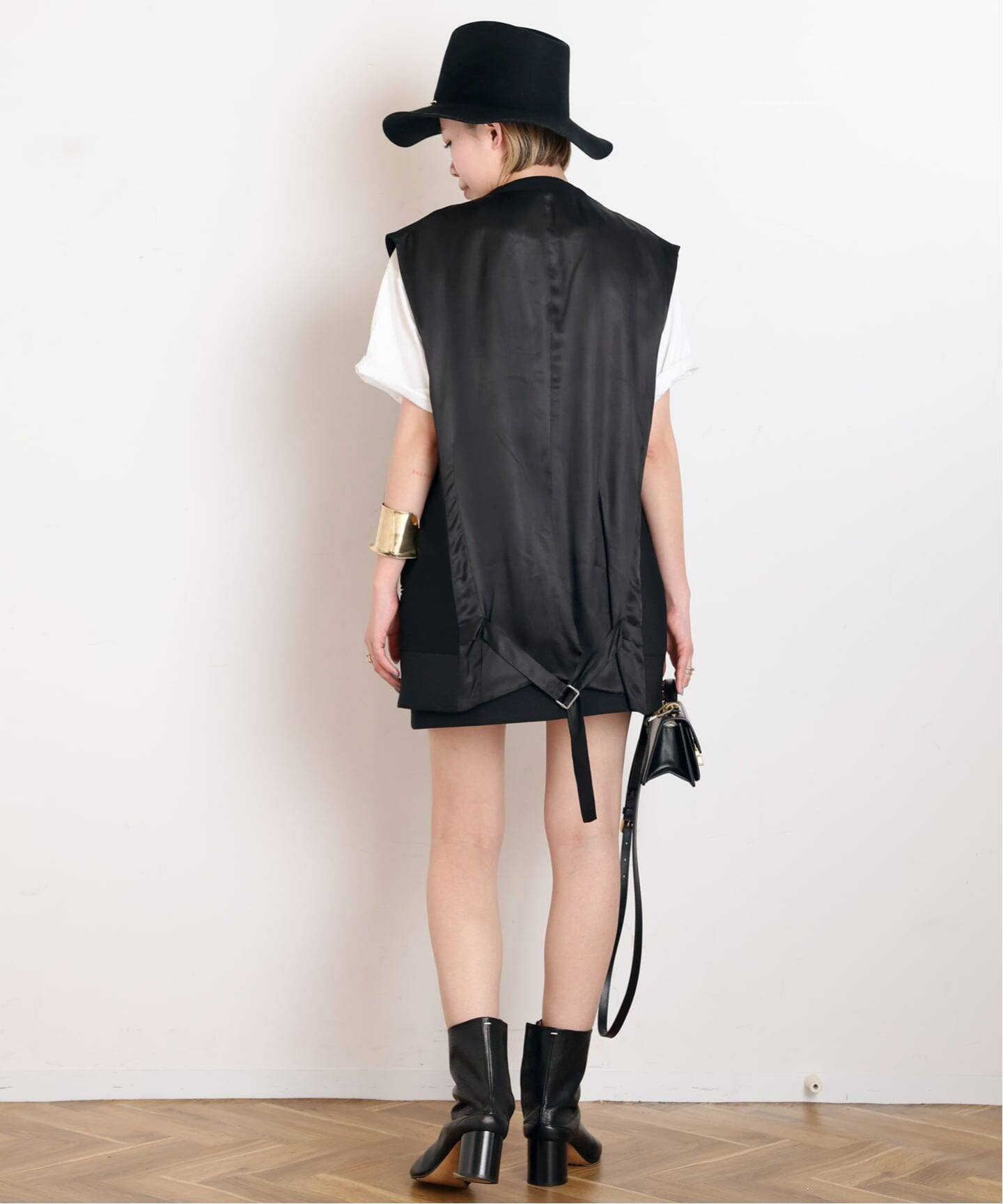 FRENKEN/フランケン】Waistcoat Oversized Black（スーツベスト）｜AP