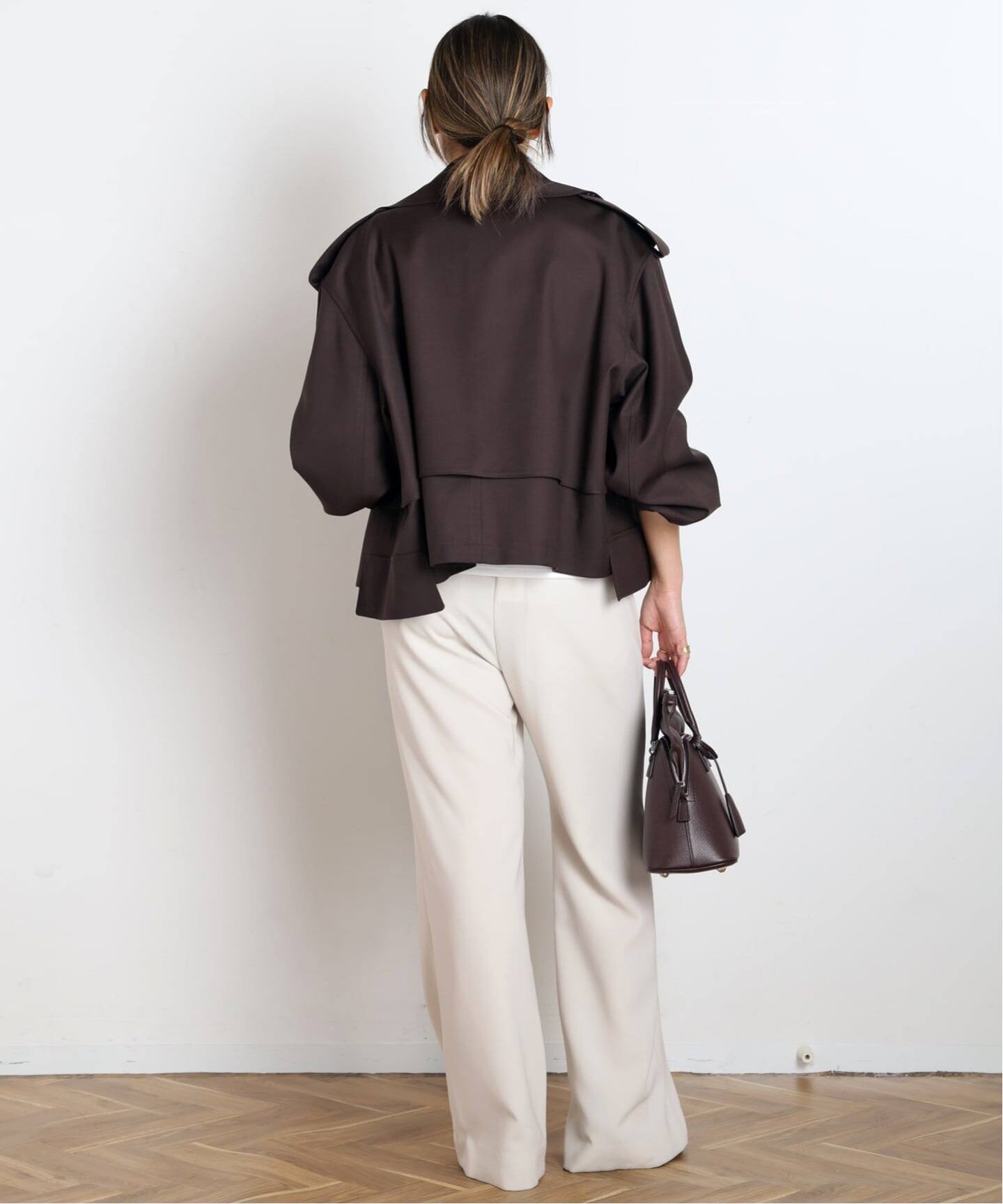 リップ L'Appartment MINITZ SHORT TRENCH MINITZ/ミニッツ】別注SHORT TRENCH JACKET（トレンチコート）｜AP