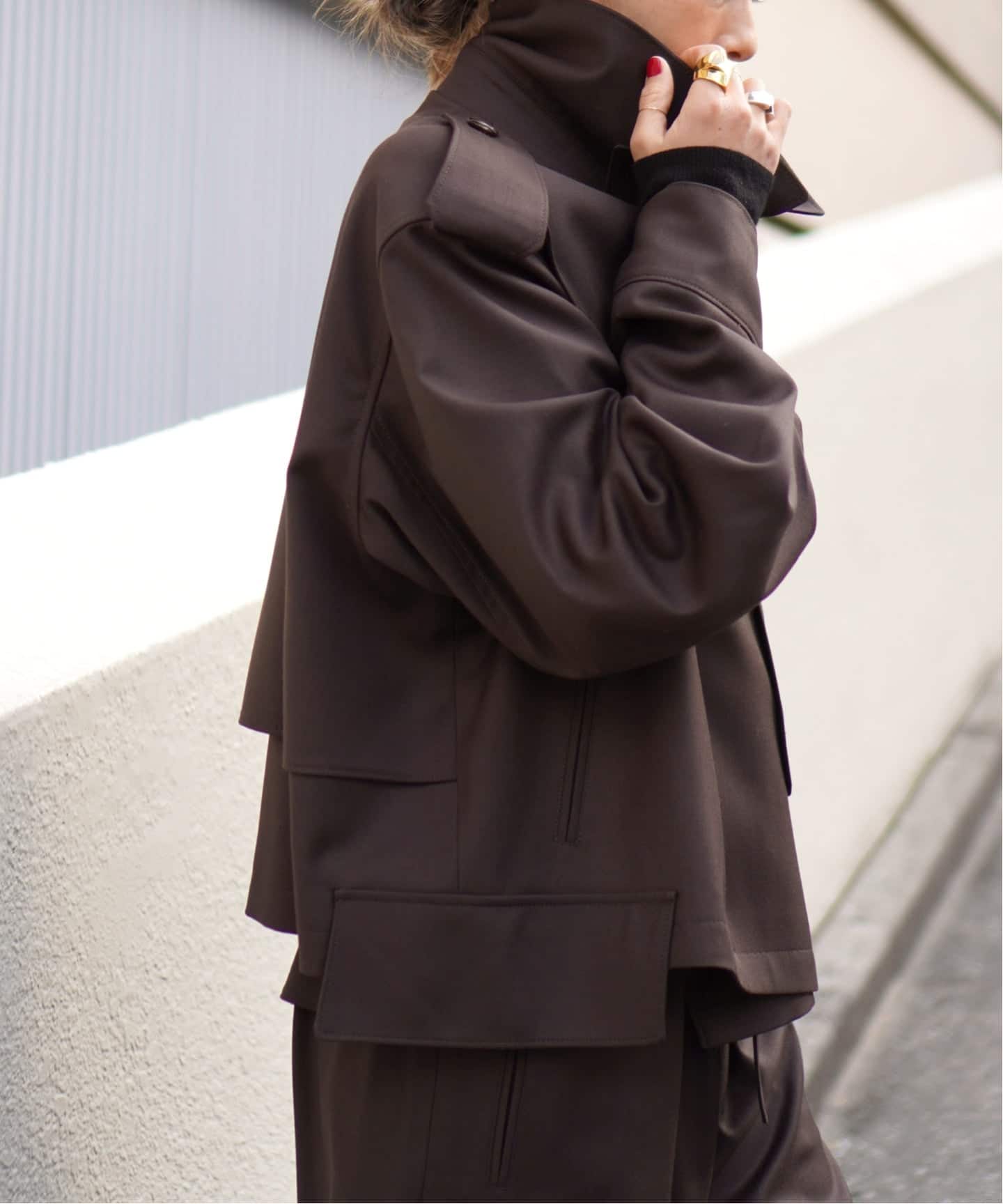 MINITZ/ミニッツ】別注SHORT TRENCH JACKET（トレンチコート）｜AP