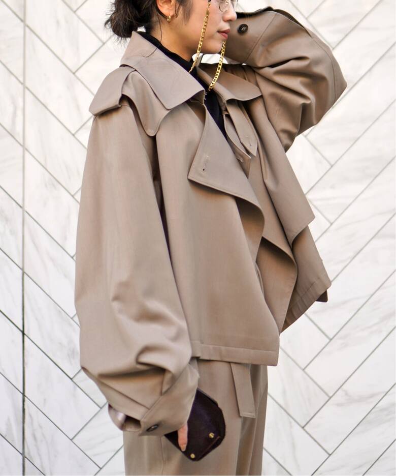 MINITZ/ミニッツ】別注SHORT TRENCH JACKET（トレンチコート）｜AP 