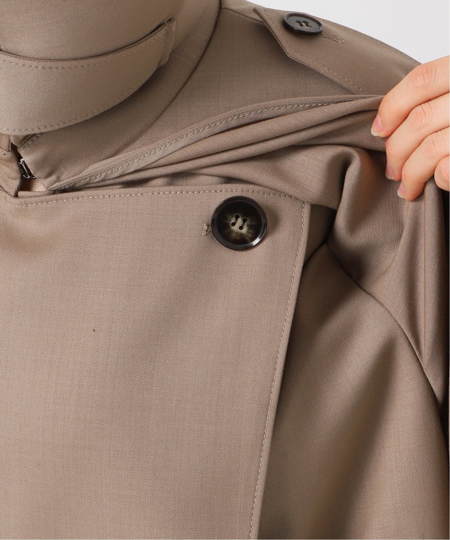 予約》【MINITZ/ミニッツ】別注SHORT TRENCH JACKET（トレンチコート