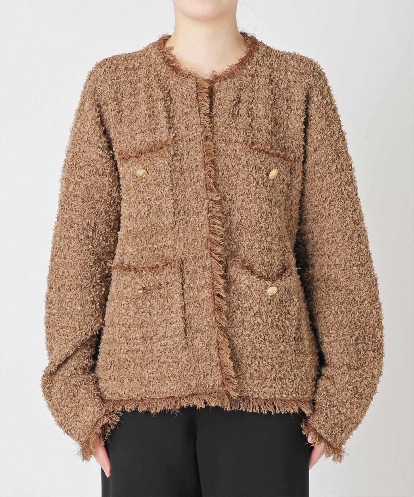 予約》【ARCHIVE STANCE/アーカイブスタンス】別注LAME KNIT TWEED