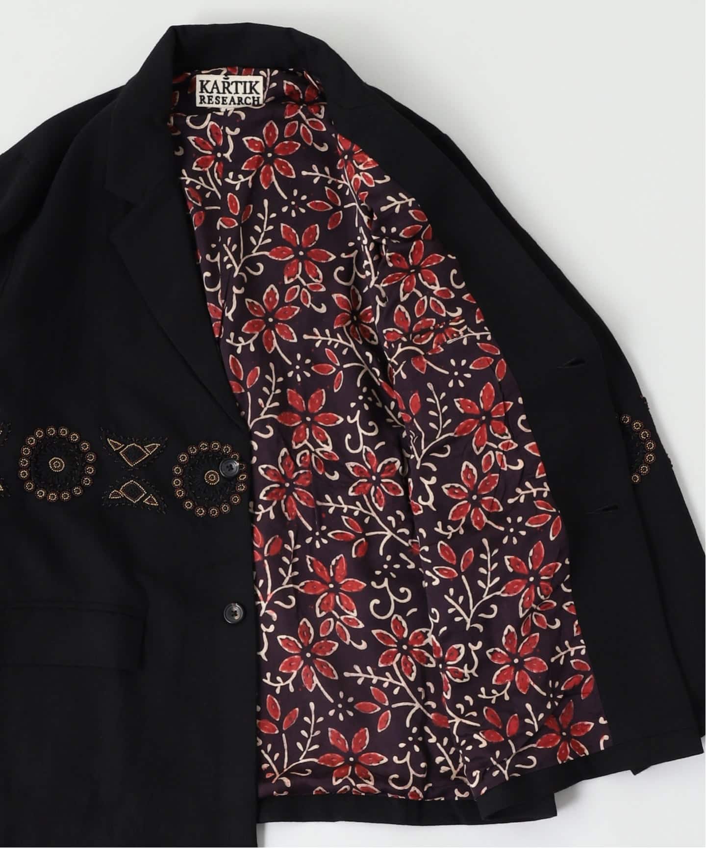 KARTIK RESEARCH カルティック リサーチ Two Button Blazer-WOOL