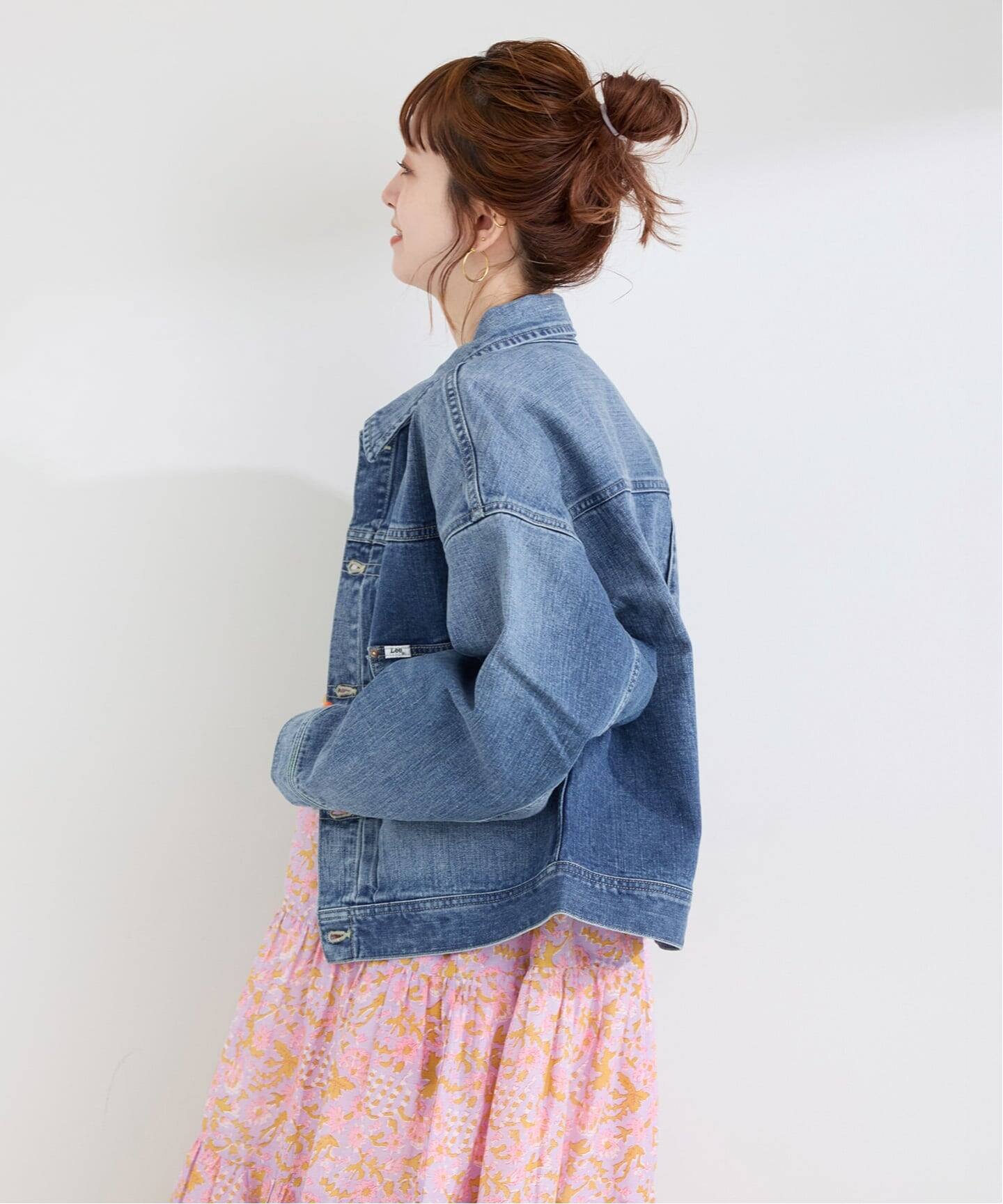 WEB＋一部店舗限定】LEE / リー LOOSEFIT COWBOY JACKET Mid USED Wash