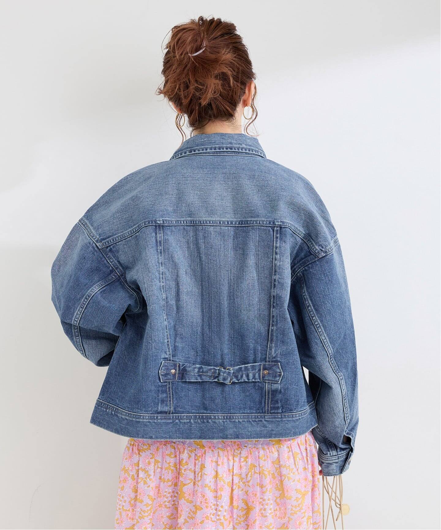 Lee COWBOY デニムジャケット M WEB＋一部店舗限定】LEE / リー LOOSEFIT COWBOY JACKET Mid USED Wash