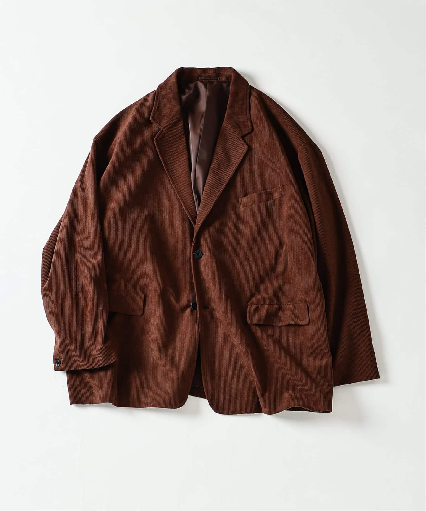 コーデュロイ テーラードジャケット ブラウン 専用 LOOSED CORDUROY ジャケット（テーラードジャケット）｜B.C STOCK