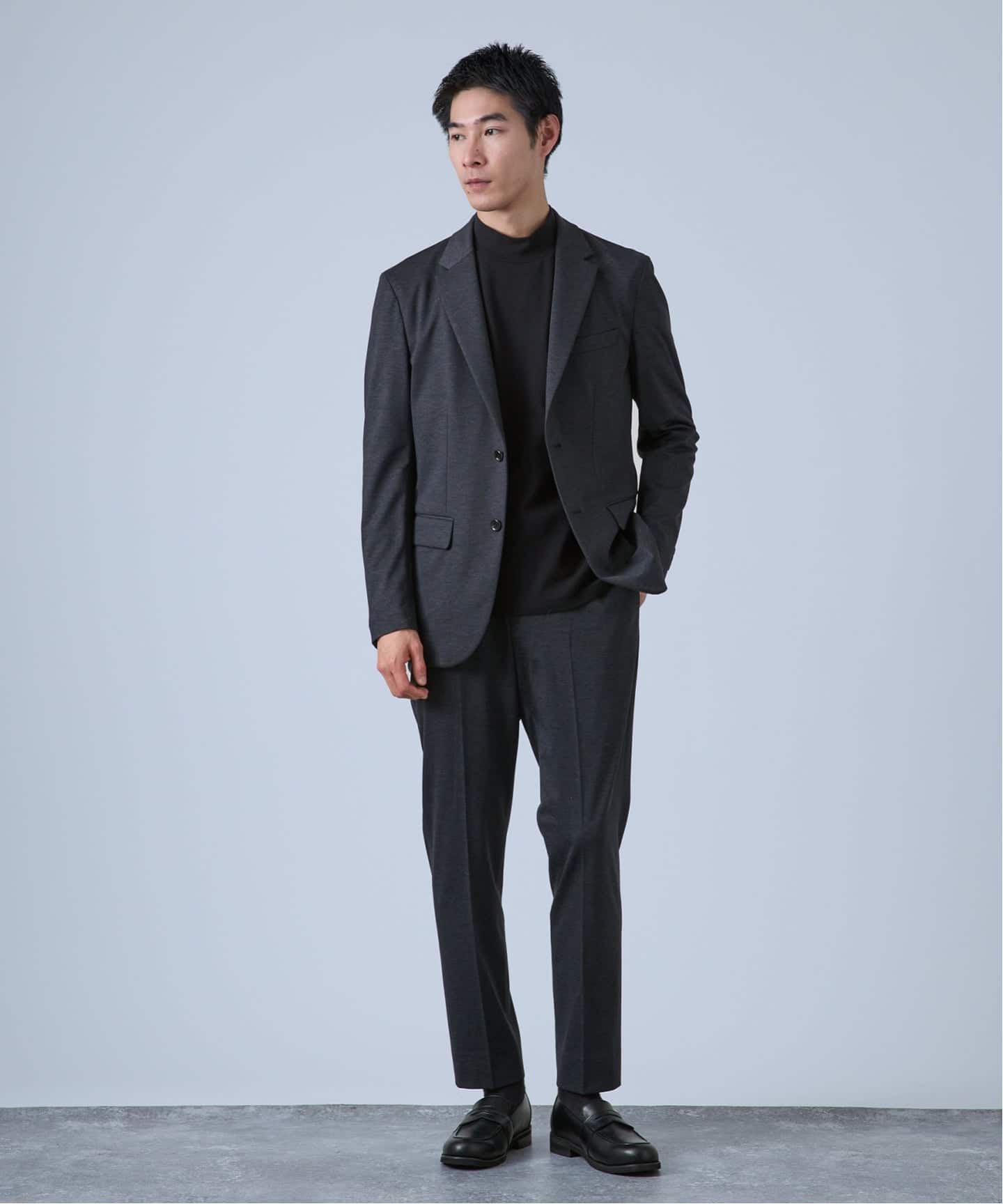 【ブラック】PONTE PRINT 2B ジャケット PONTE PRINT 2B ジャケット（テーラードジャケット）｜B.C STOCK（ベー