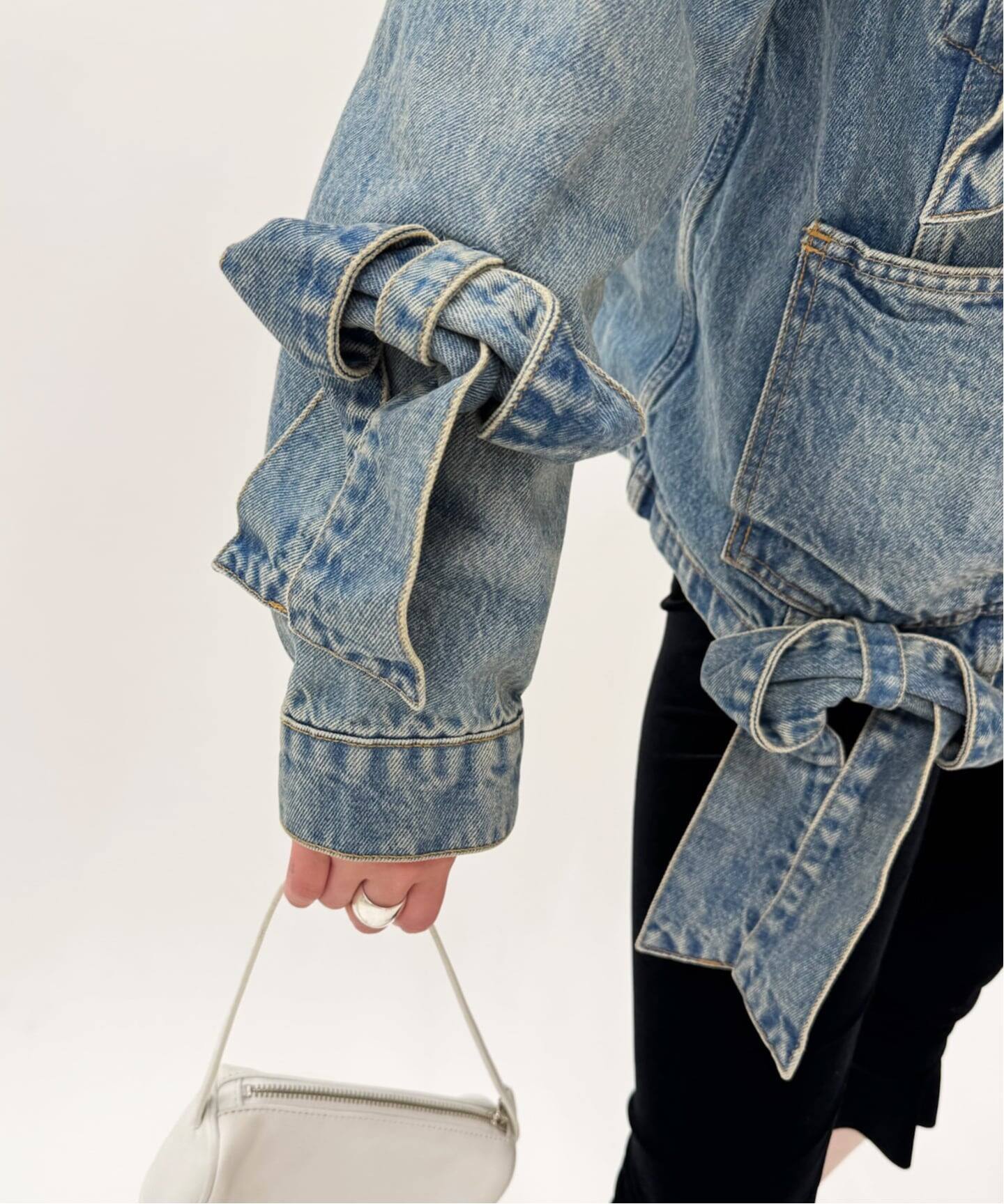 GANNI/ガニー】Tint Rigid Denim Bow Jacket（デニムジャケット