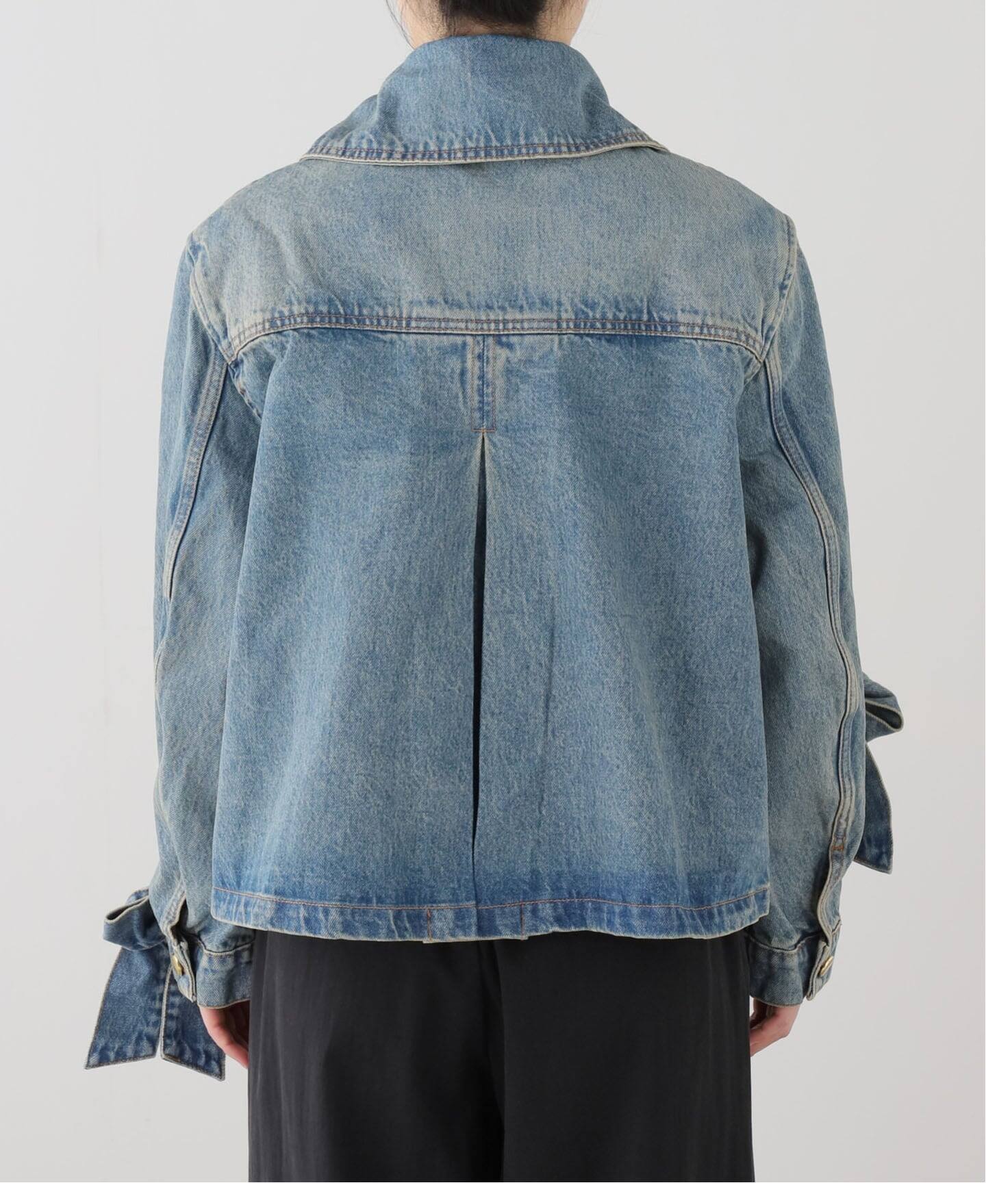 GANNI/ガニー】Tint Rigid Denim Bow Jacket（デニムジャケット