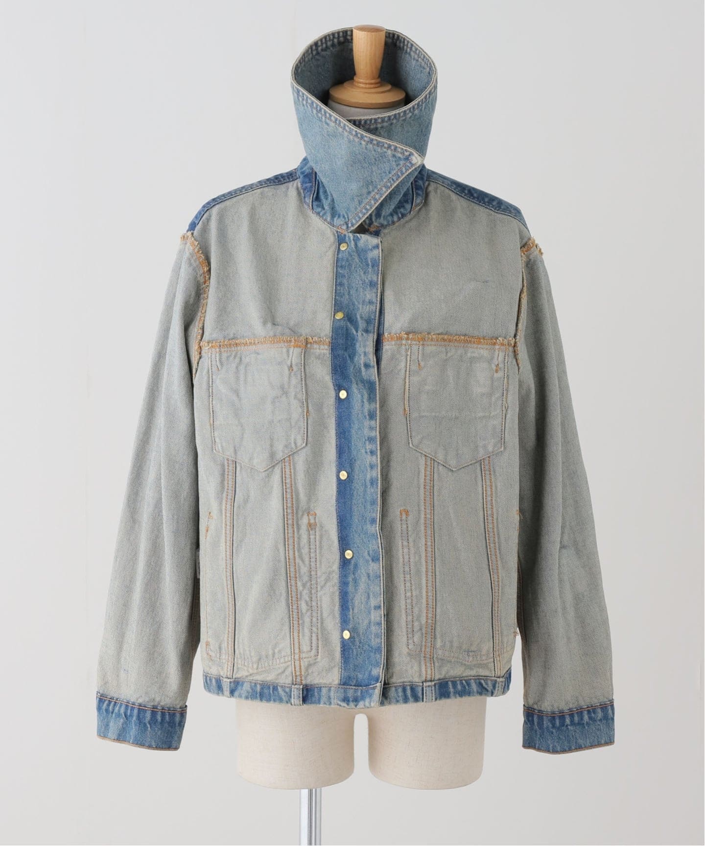 GANNI/ガニー】Tint Rigid Denim Bow Jacket（デニムジャケット