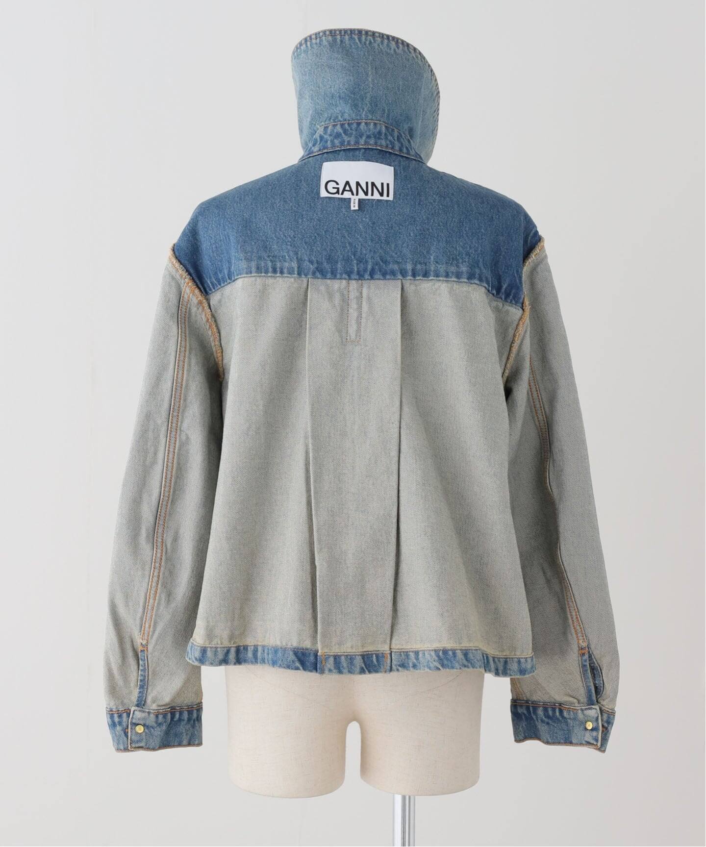 GANNI/ガニー】Tint Rigid Denim Bow Jacket（デニムジャケット