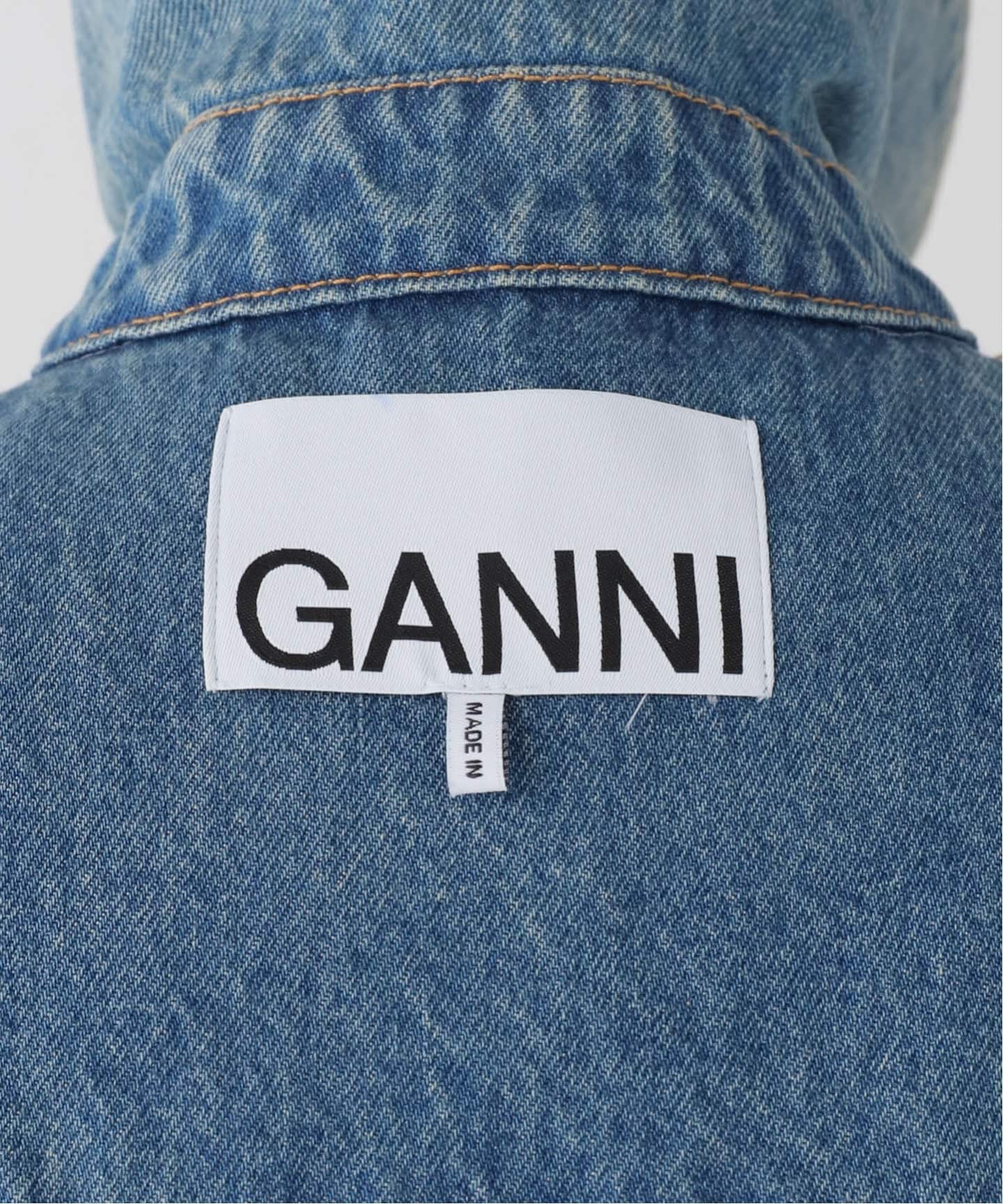 GANNI/ガニー】Tint Rigid Denim Bow Jacket（デニムジャケット