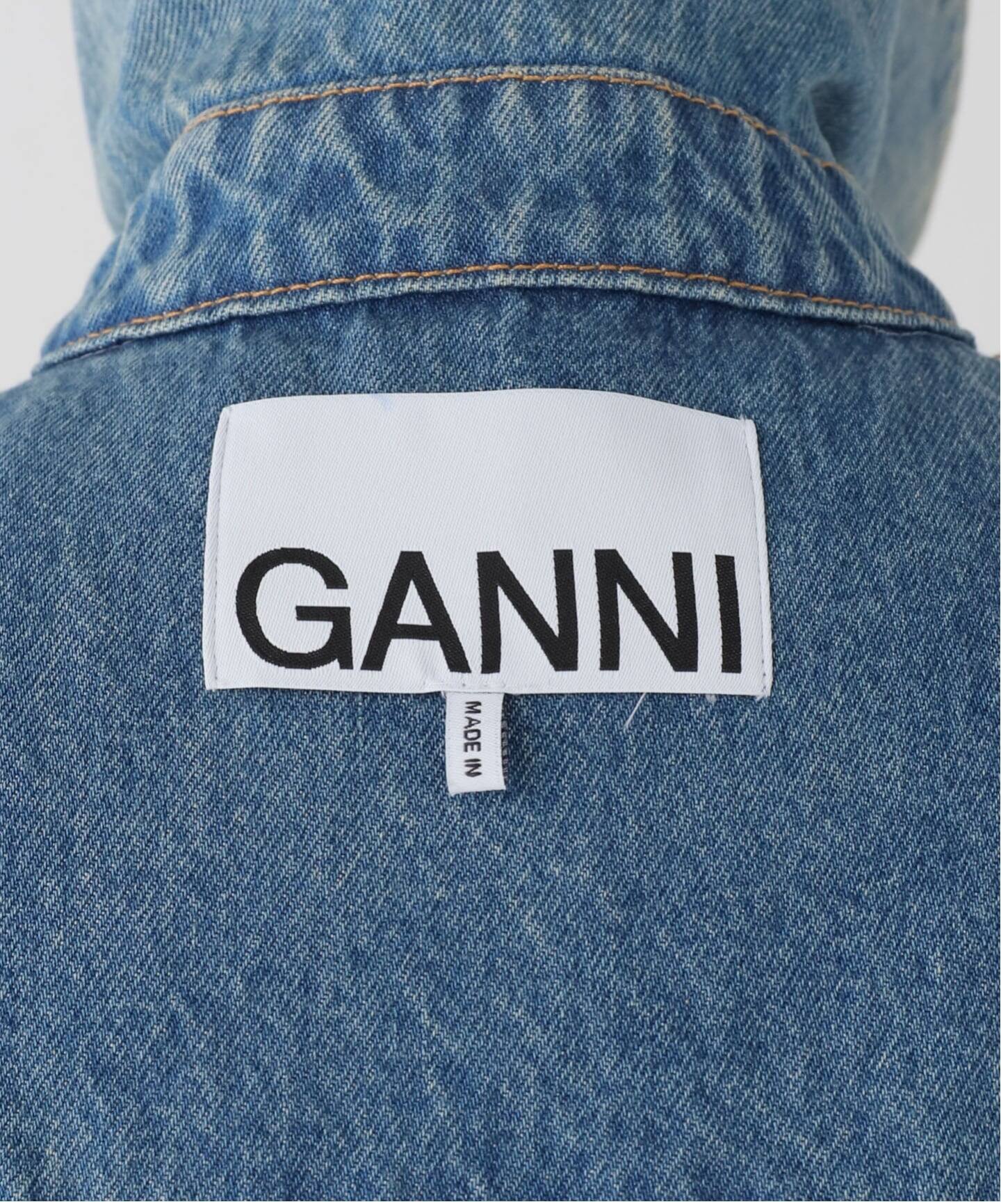 GANNI/ガニー】Tint Rigid Denim Bow Jacket（デニムジャケット 