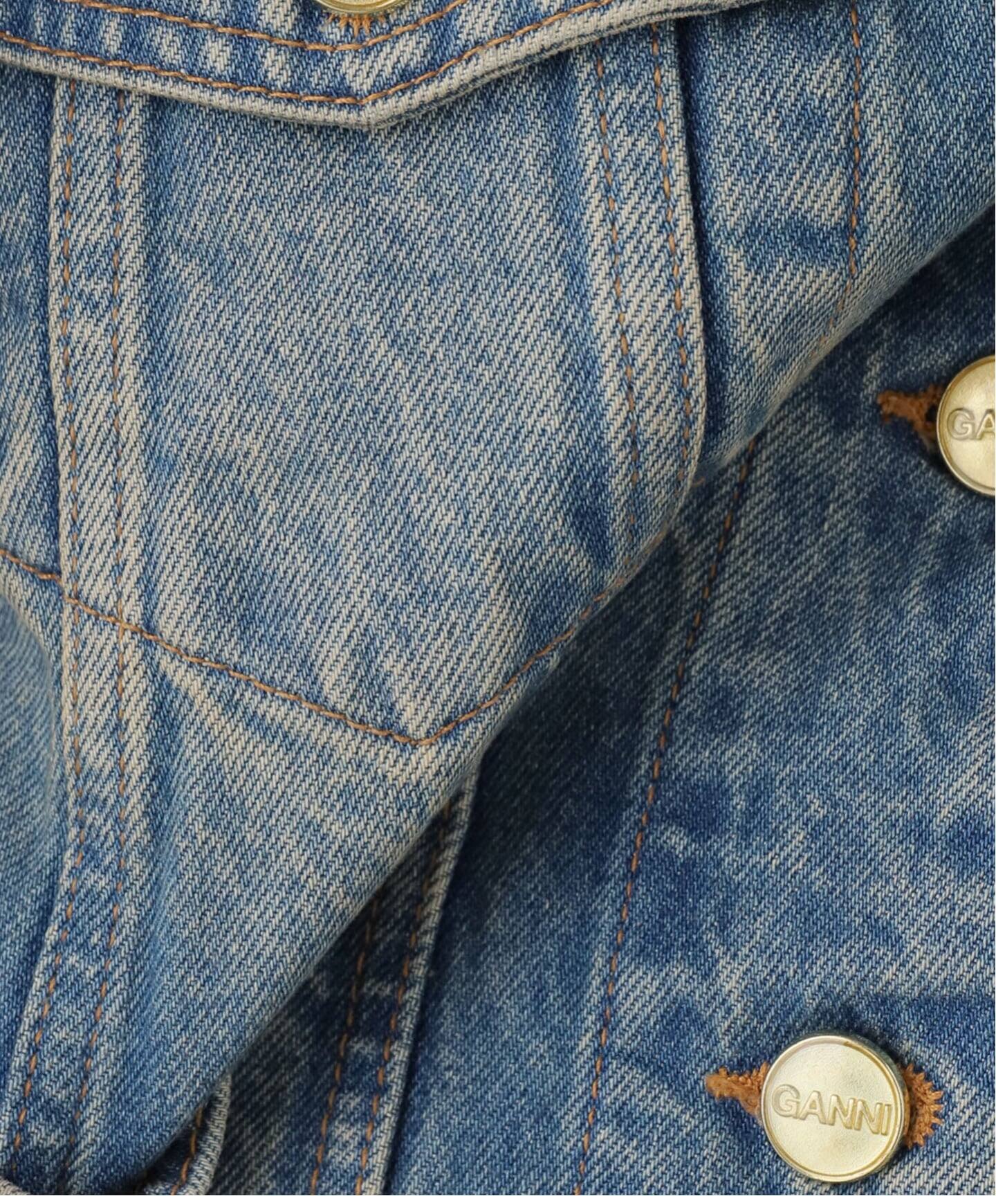 GANNI/ガニー】Tint Rigid Denim Bow Jacket（デニムジャケット