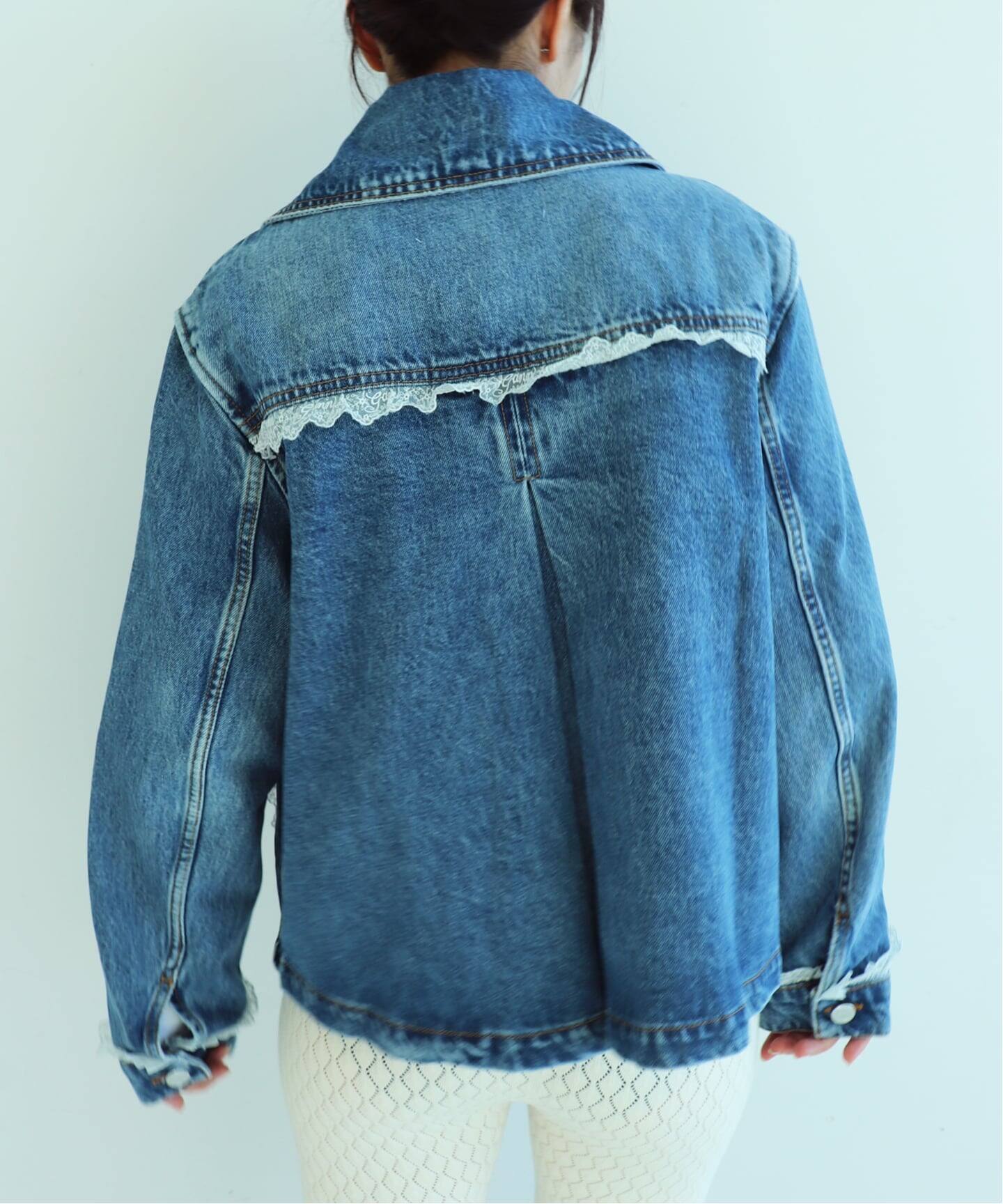 GANNI/ガニー】Rigid Denim Lace Jacket（その他ジャケット・スーツ 