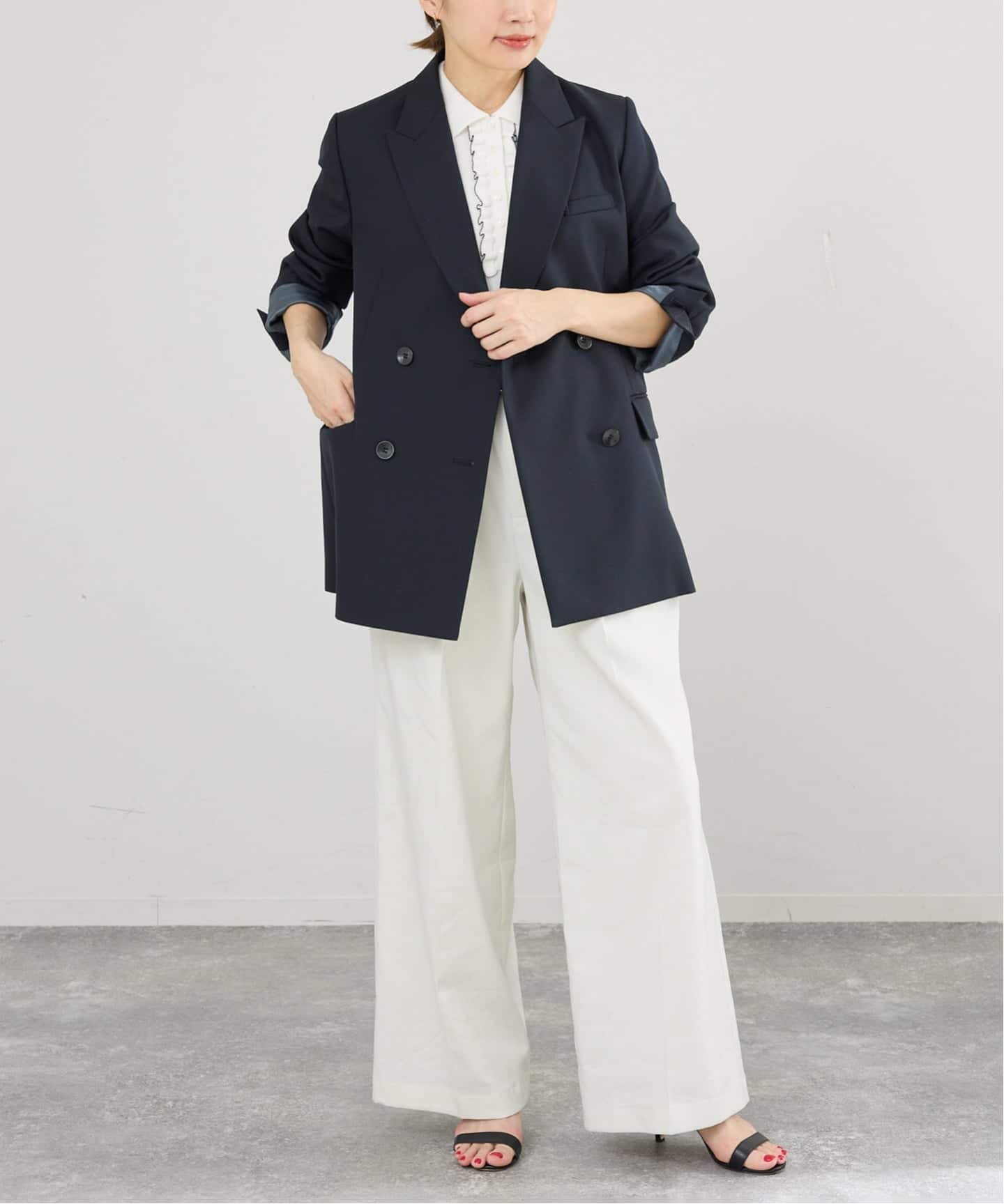 ツイルダブルブレストジャケット（テーラードジャケット）｜IENA