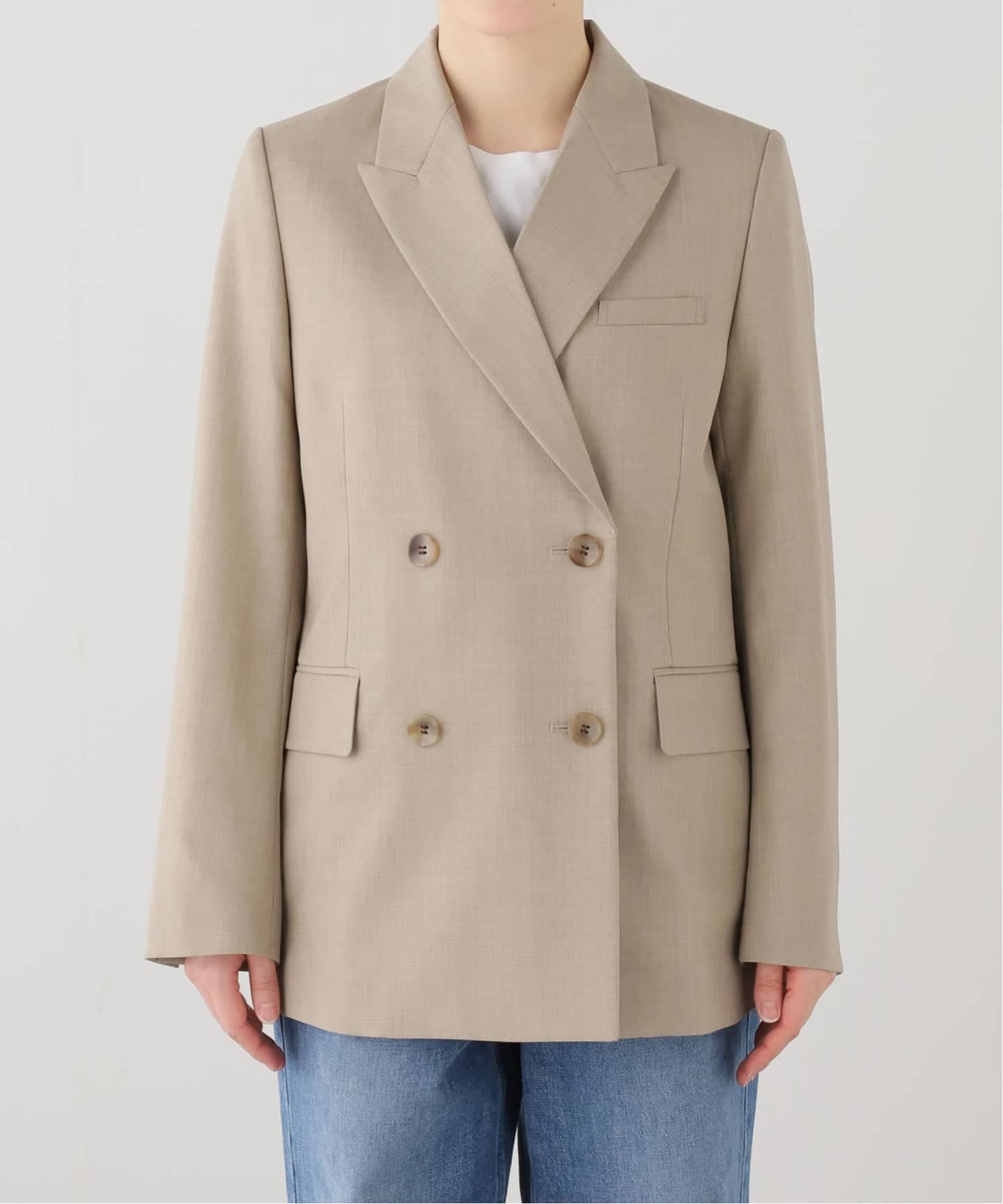 ツイルダブルブレストジャケット（テーラードジャケット）｜IENA