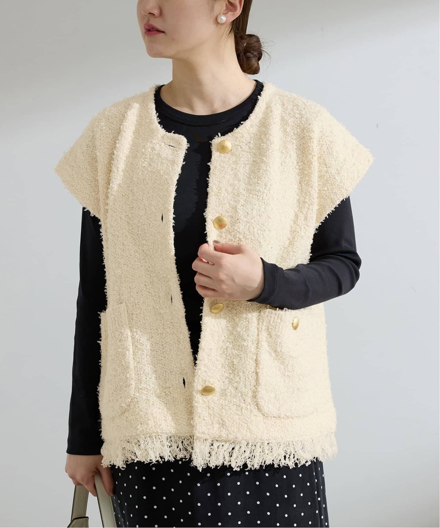 予約》ミックスツイードベスト（ジレ）｜IENA（イエナ）の通販