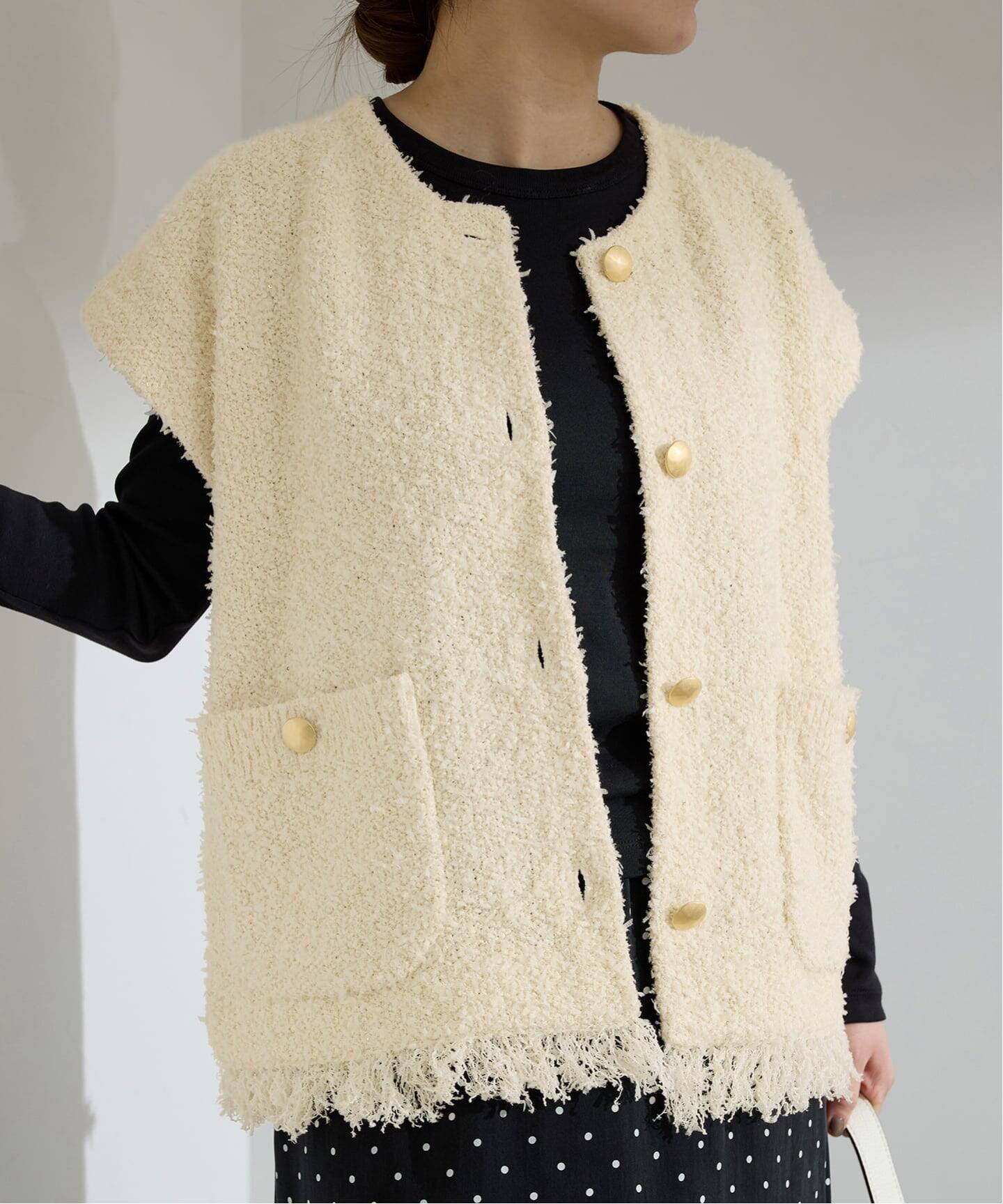 予約》ミックスツイードベスト（ジレ）｜IENA（イエナ）の通販