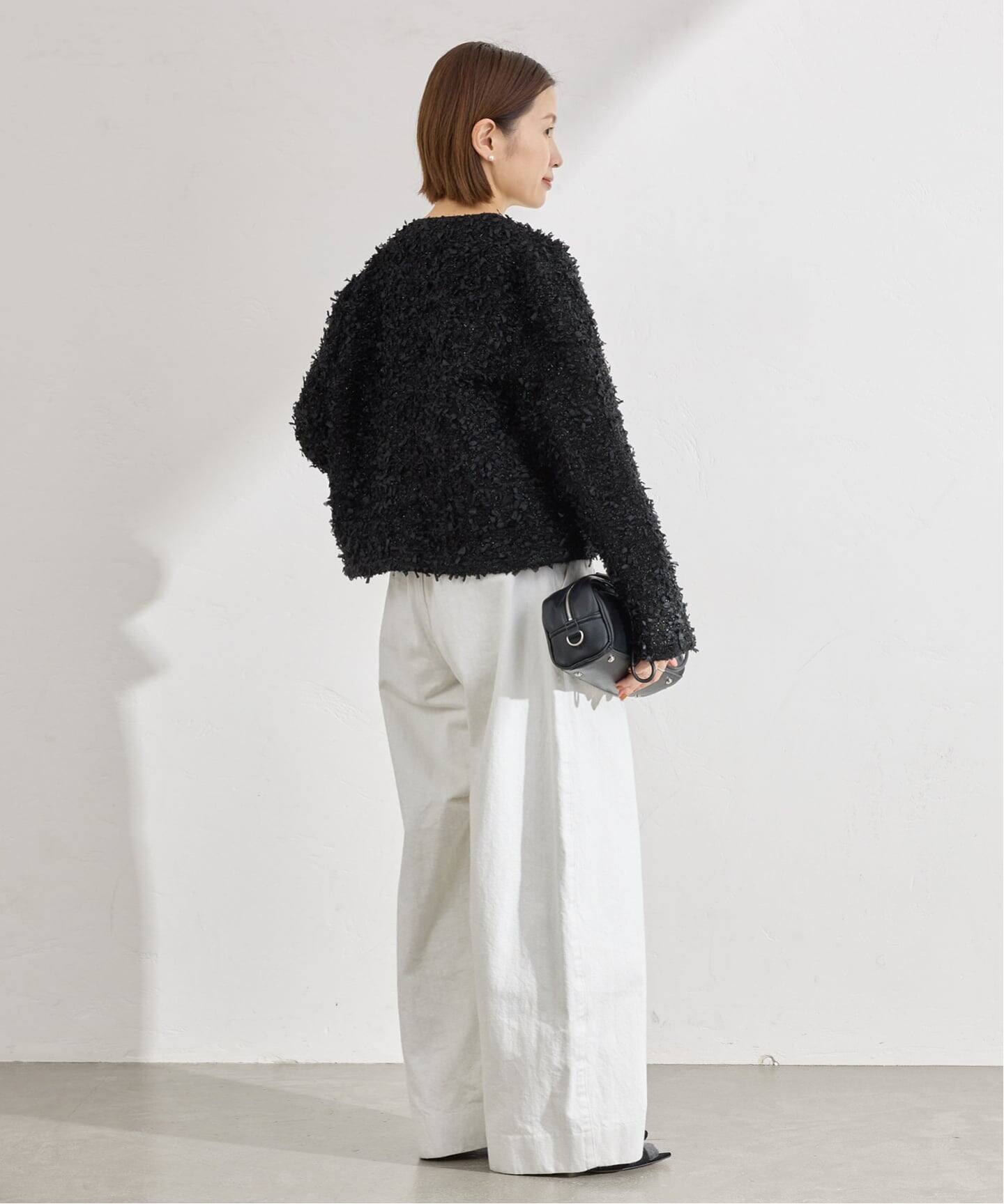 ファンシーツイードジャケット（ノーカラージャケット）｜IENA（イエナ