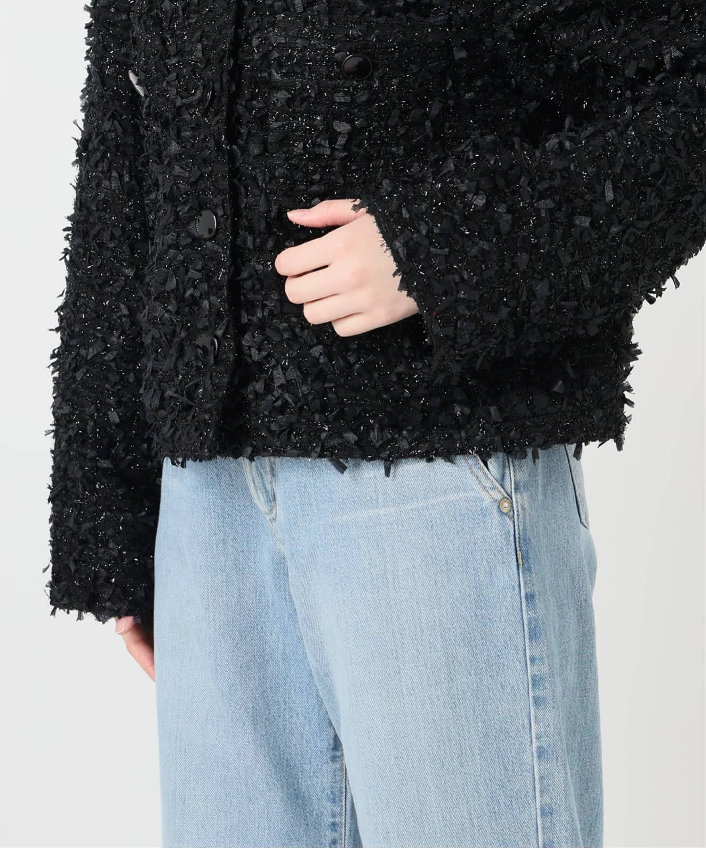 ファンシーツイードジャケット（ノーカラージャケット）｜IENA（イエナ