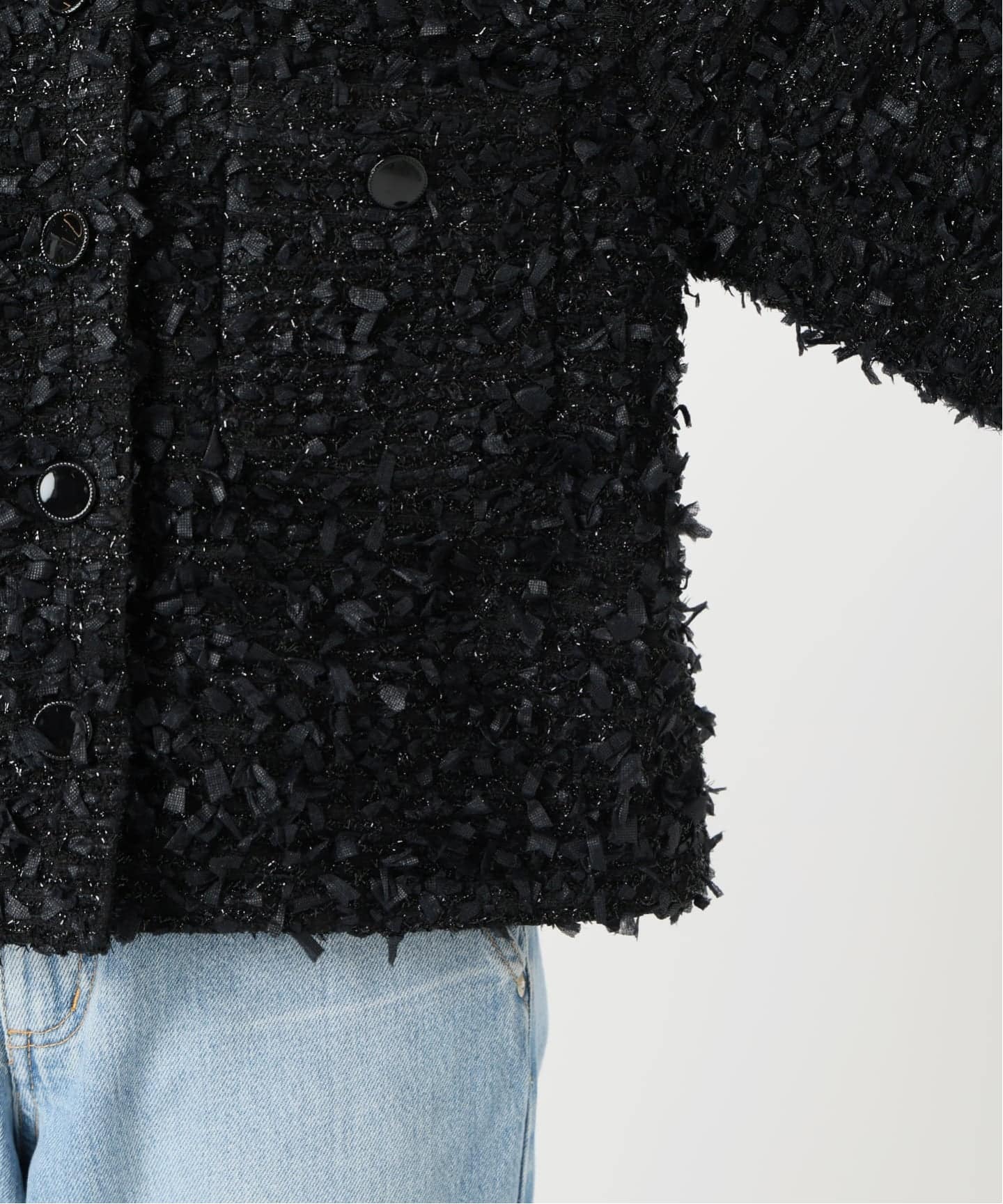 ファンシーツイードジャケット（ノーカラージャケット）｜IENA（イエナ