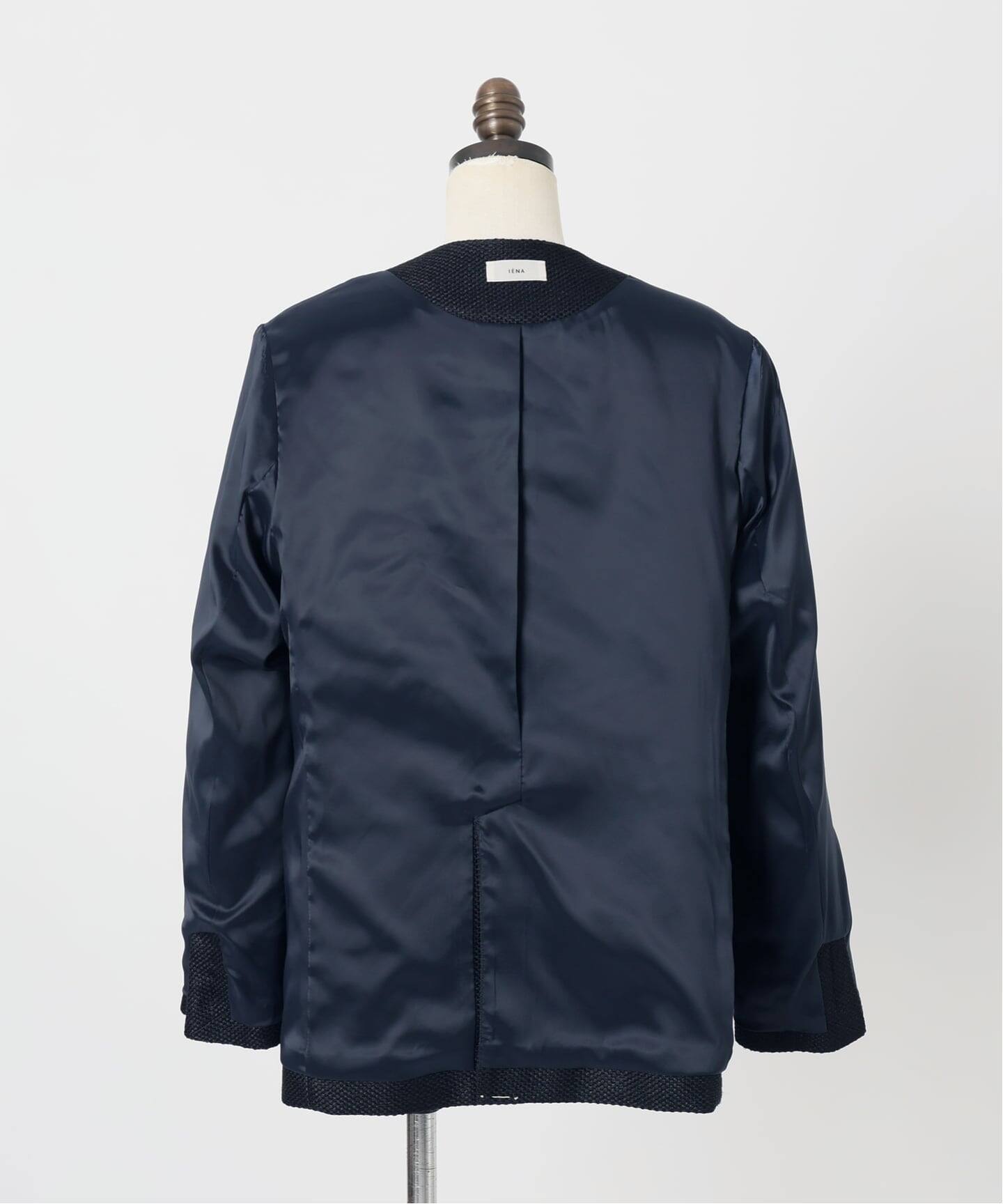 &NAVY ツィーディーダブルジャケット（ノーカラージャケット）｜IENA