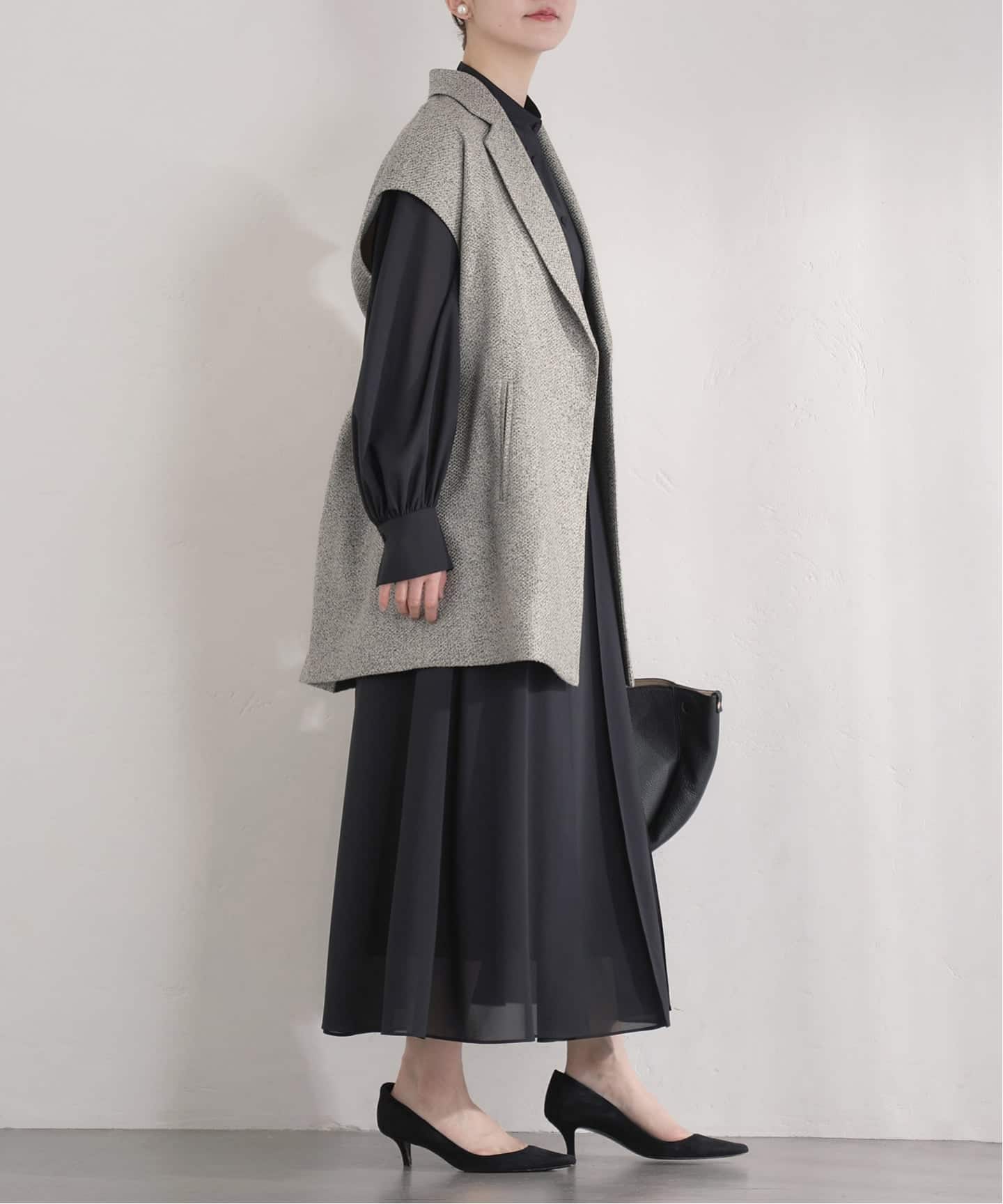 &NAVY ツイーディーサッシュジレ（ジレ）｜IENA（イエナ）の通販