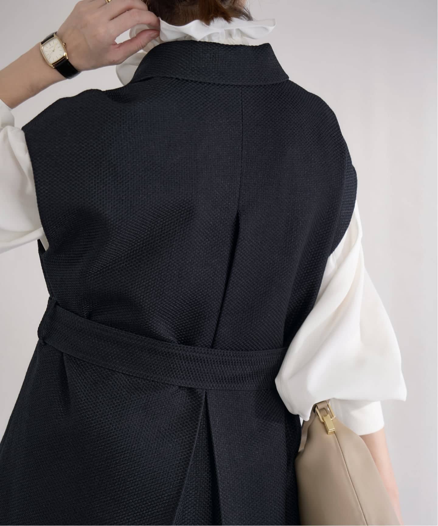 &NAVY ツイーディーサッシュジレ（ジレ）｜IENA（イエナ）の通販