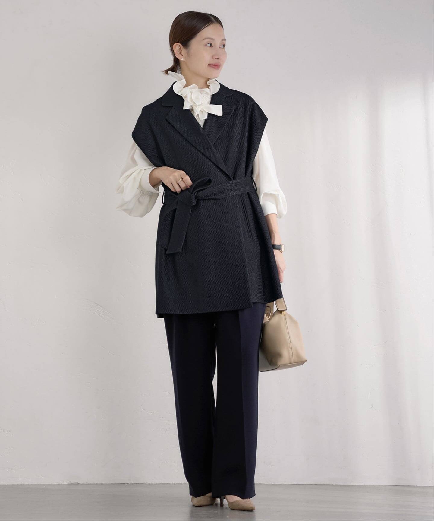 &NAVY ツイーディーサッシュジレ（ジレ）｜IENA（イエナ）の通販