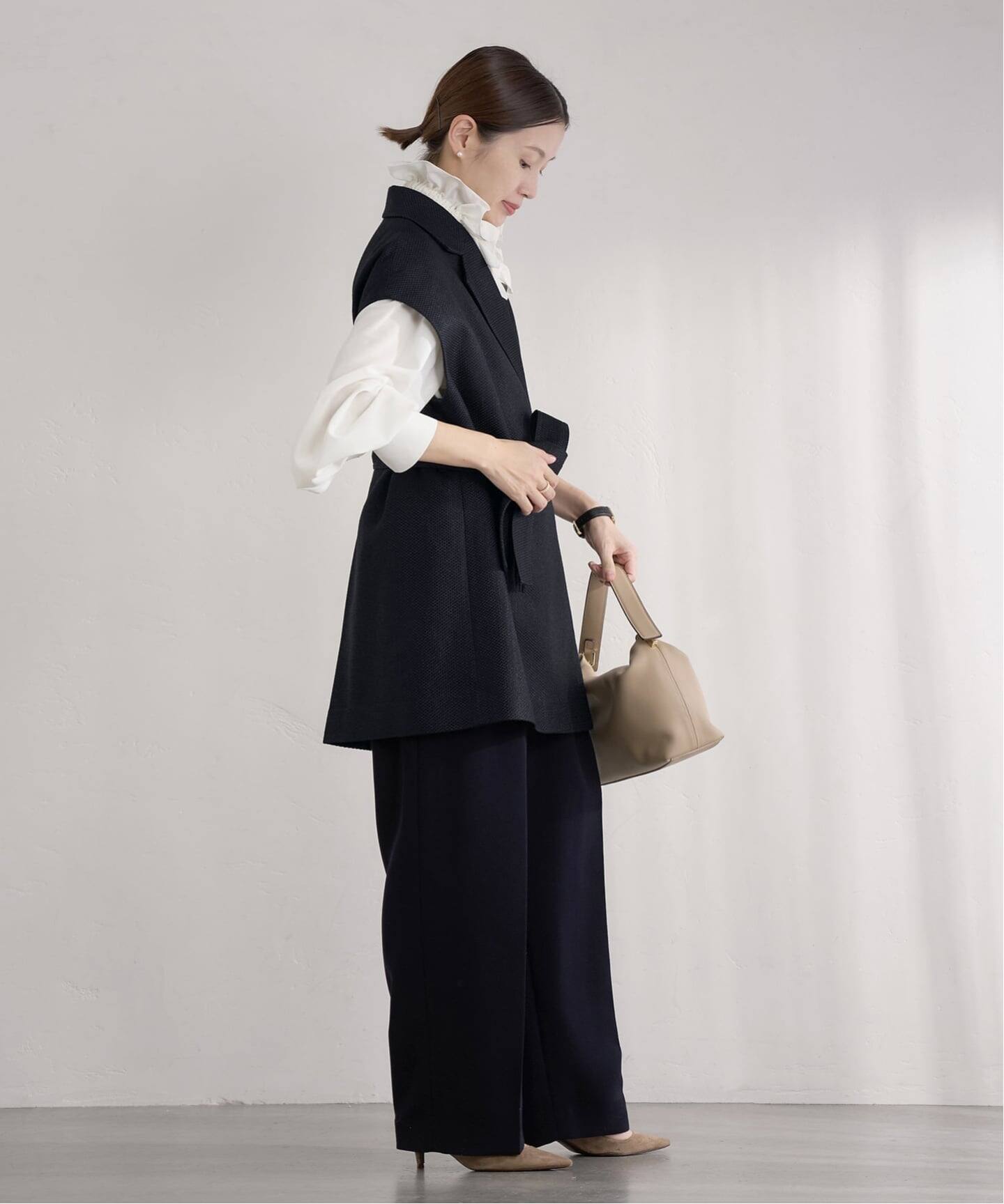 &NAVY ツイーディーサッシュジレ（ジレ）｜IENA（イエナ）の通販