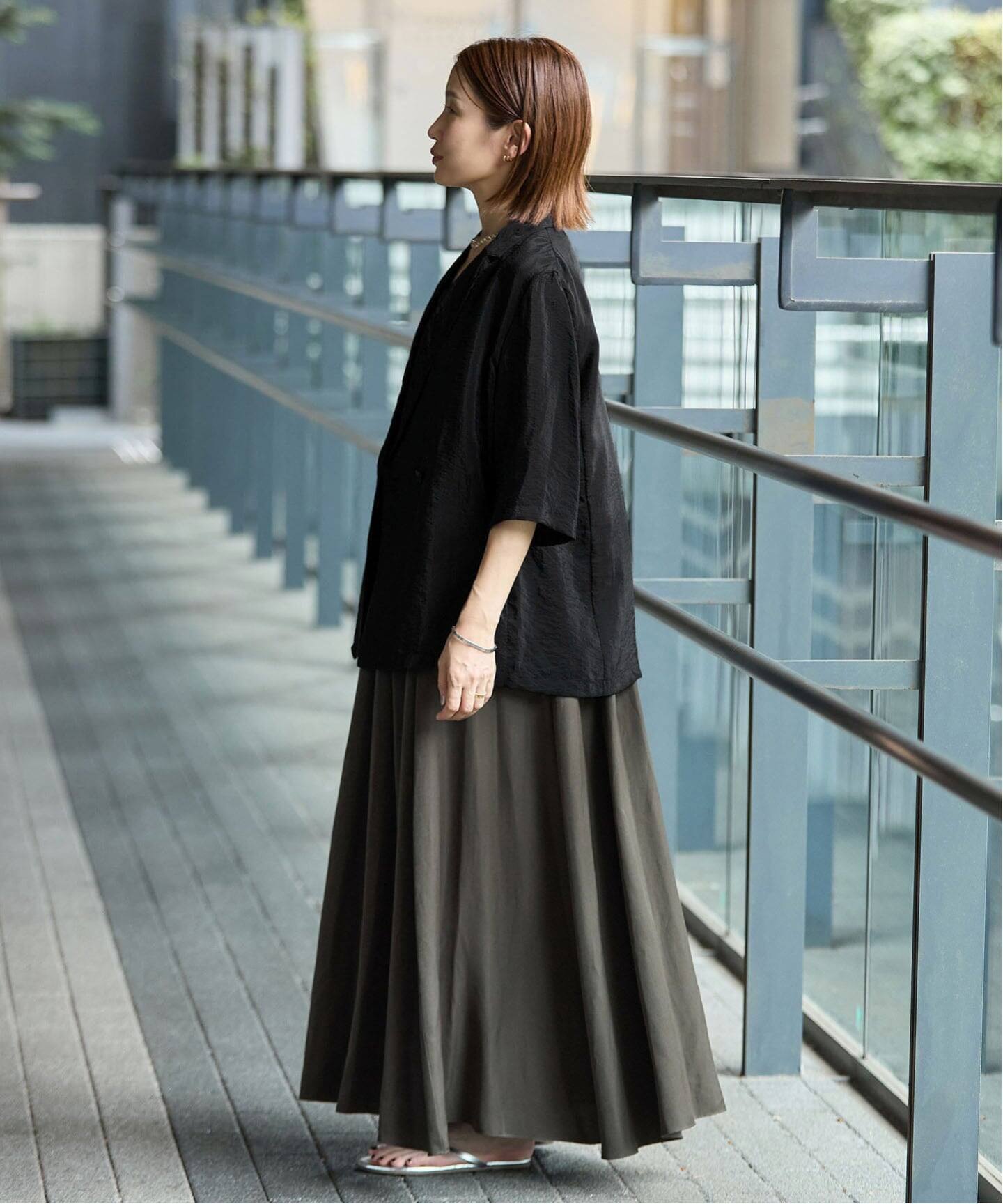 接触冷感》ウォッシャブル シアーショートスリーブジャケット