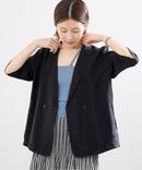 《接触冷感》ウォッシャブル シアーショートスリーブジャケット