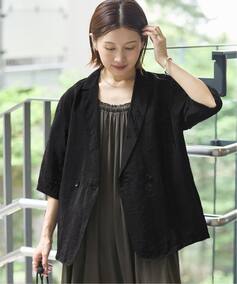 《追加/接触冷感》ウォッシャブル シアーショートスリーブジャケット