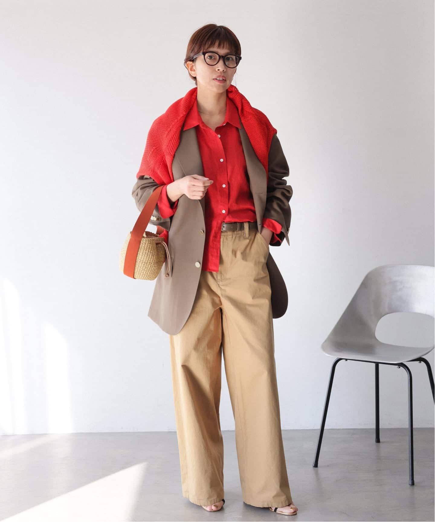 COUTURE D'ADAM/クチュールドアダム BIG JK Single Blazer Dese 26SS