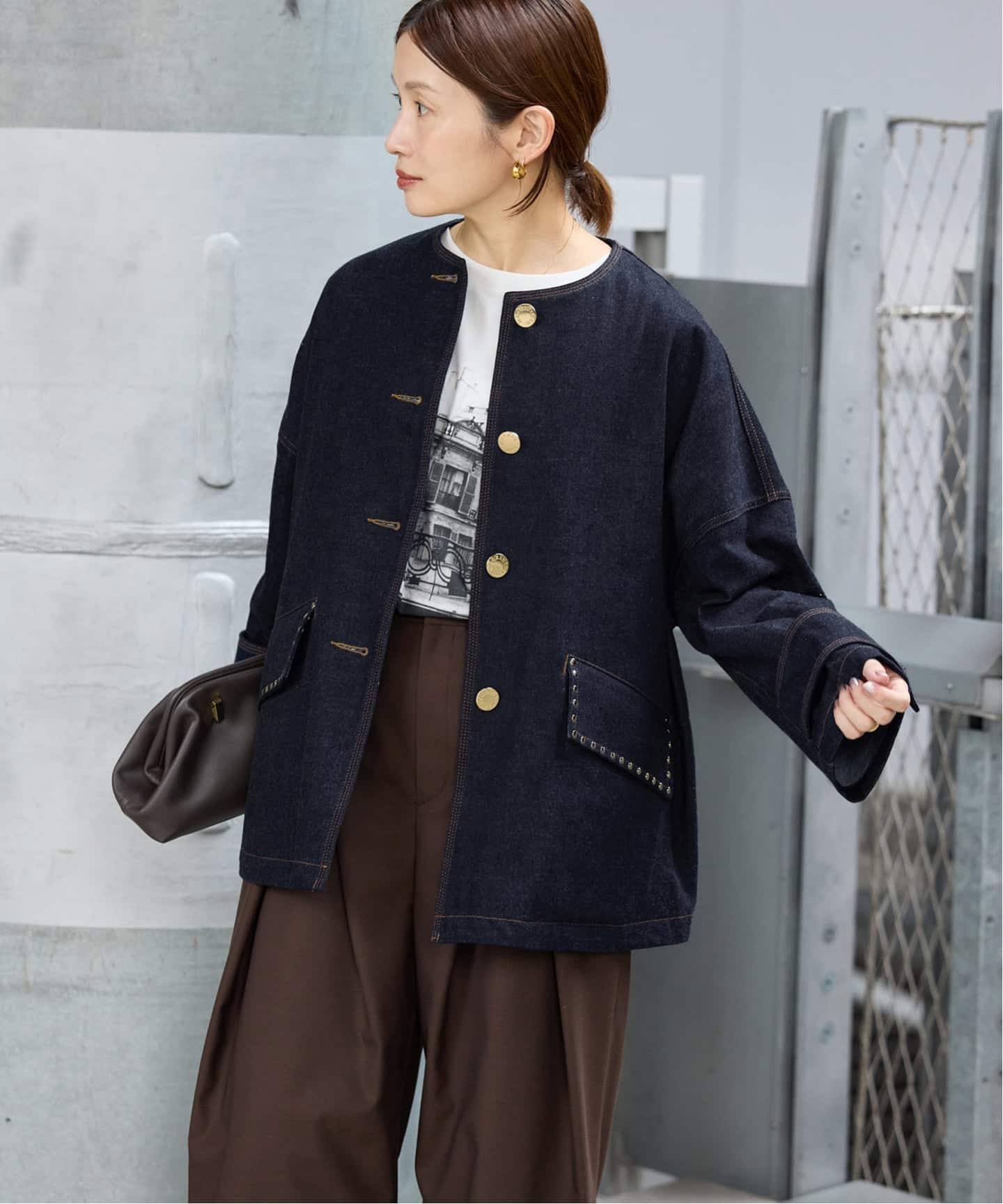 イエナ購入MACKINTOSHマッキントッシュ HUMBIEデニムJKスタッズ 予約》MACKINTOSH/マッキントッシュ 別注 HUMBIE NC DNM JK MB STUDS