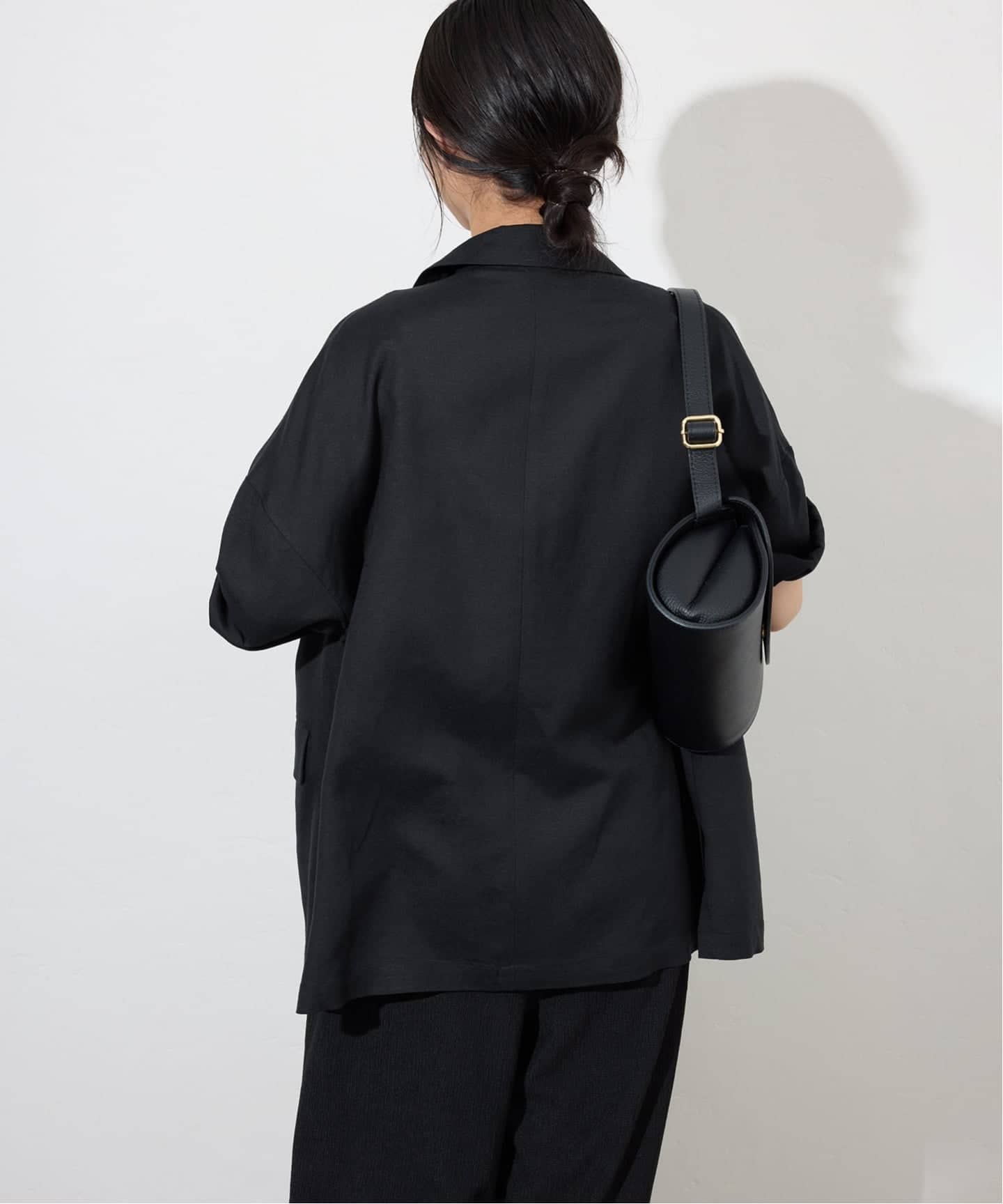 WEB限定/追加》リネンレーヨンハーフスリーブジャケット（その他