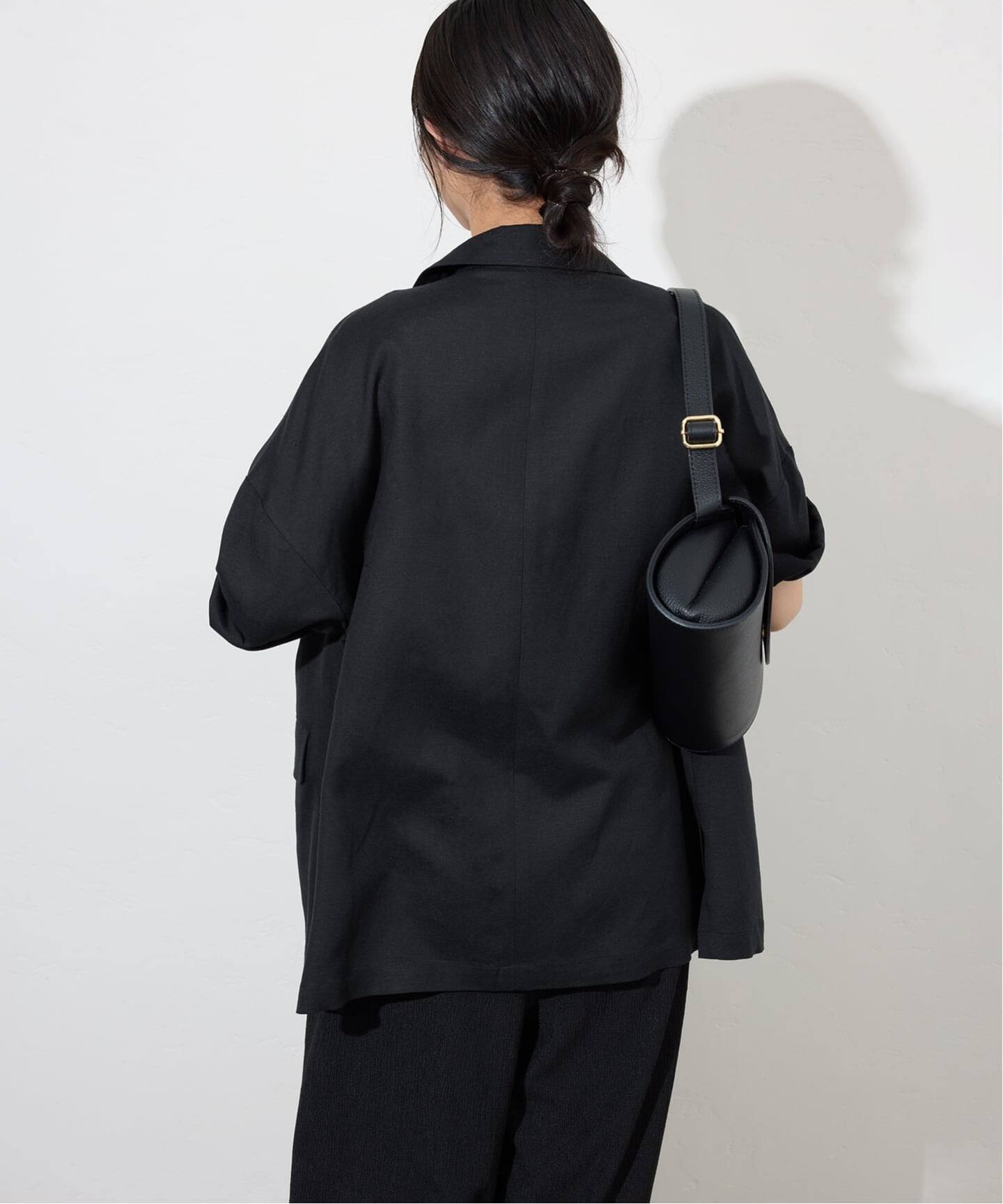 WEB限定/追加》リネンレーヨンハーフスリーブジャケット（その他