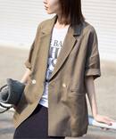 《WEB限定/追加予約》リネンレーヨンハーフスリーブジャケット